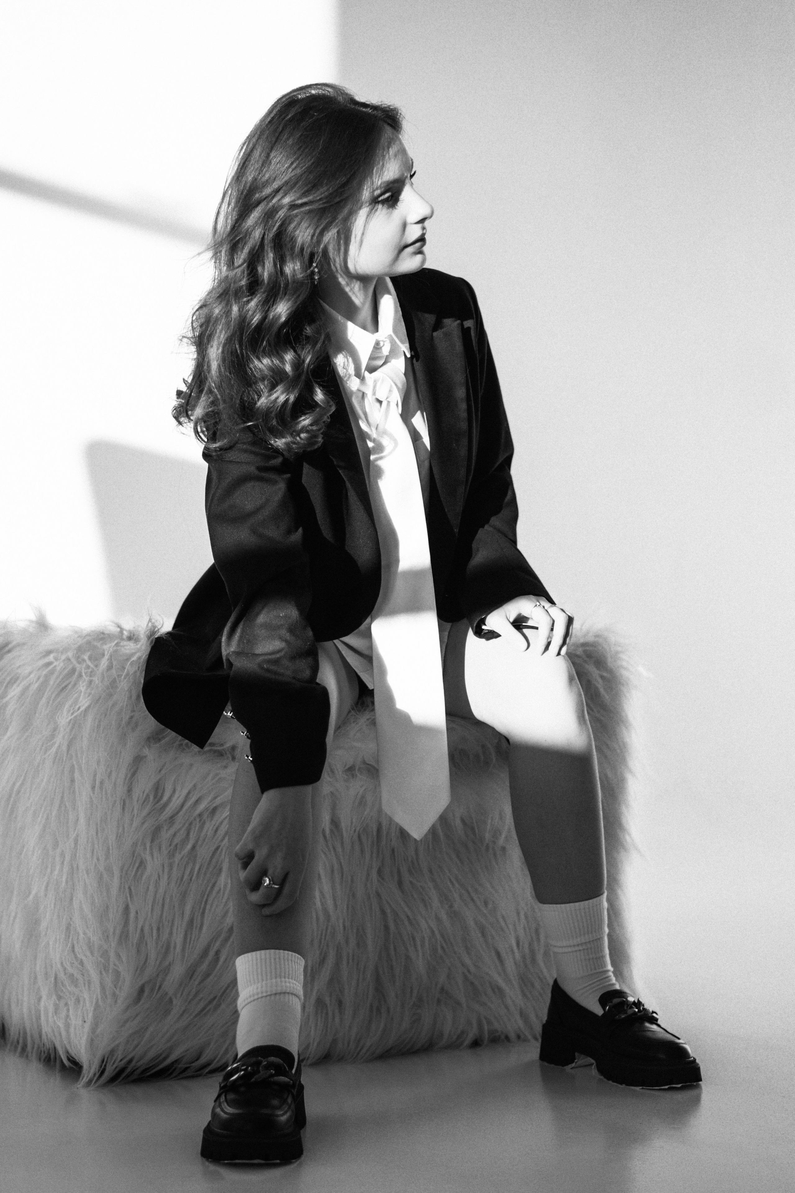 Индивидуальная женская фотосессия в студии. Фотограф Москва