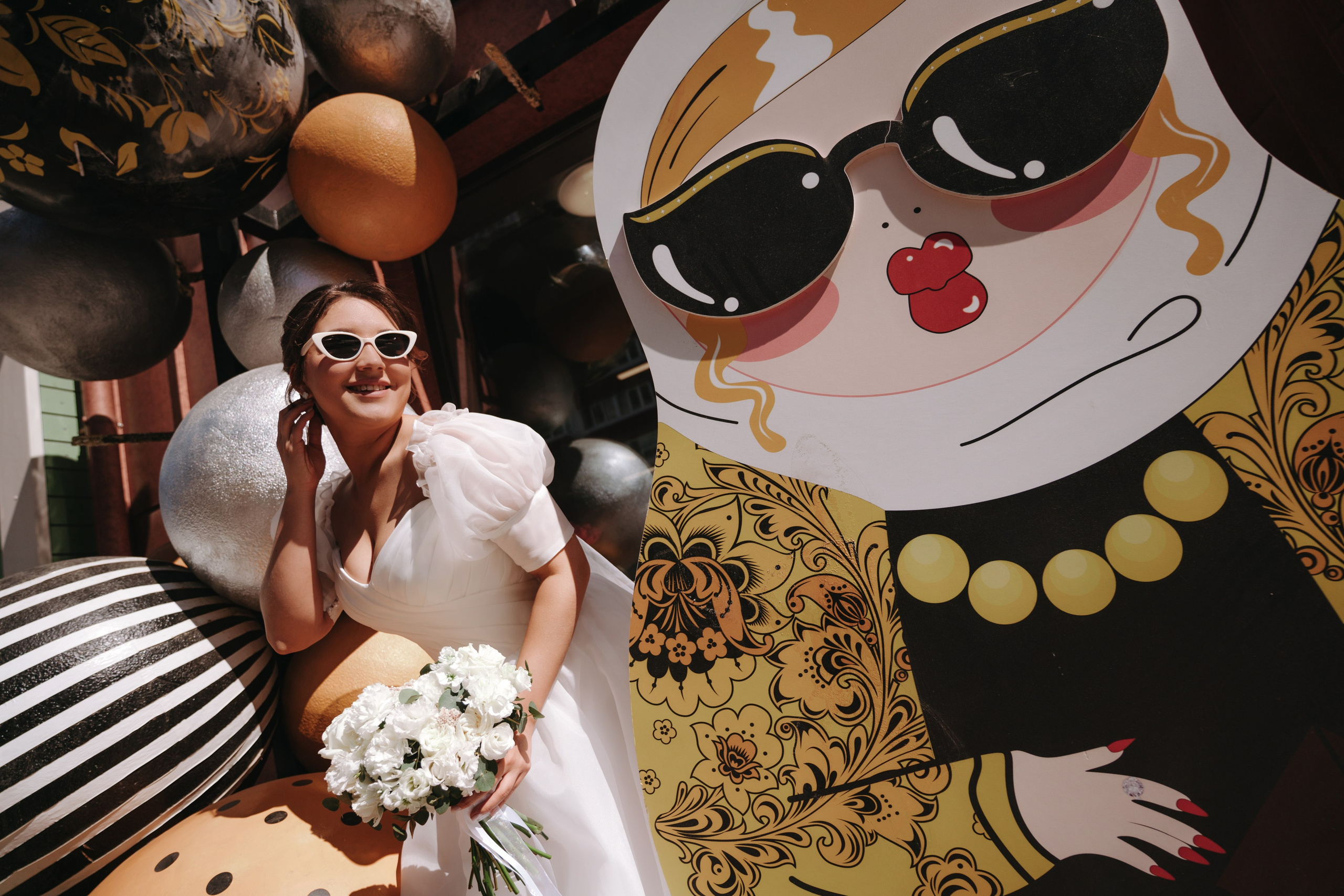 Свадебная фотосессия Радика и Дианы — Уфа, Nesterov Plaza, ЖК Империал, Президент Отель, шатёр М5