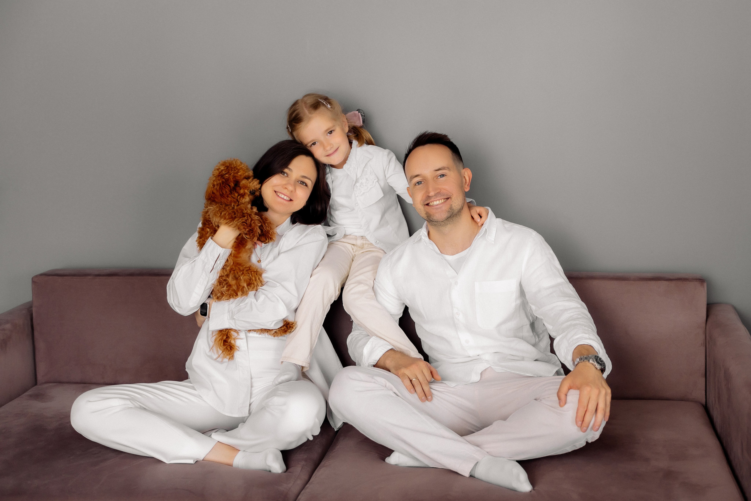 Семейная фотосессия с собачкой. Зотова Алена — семейный и женский фотограф в Зеленограде