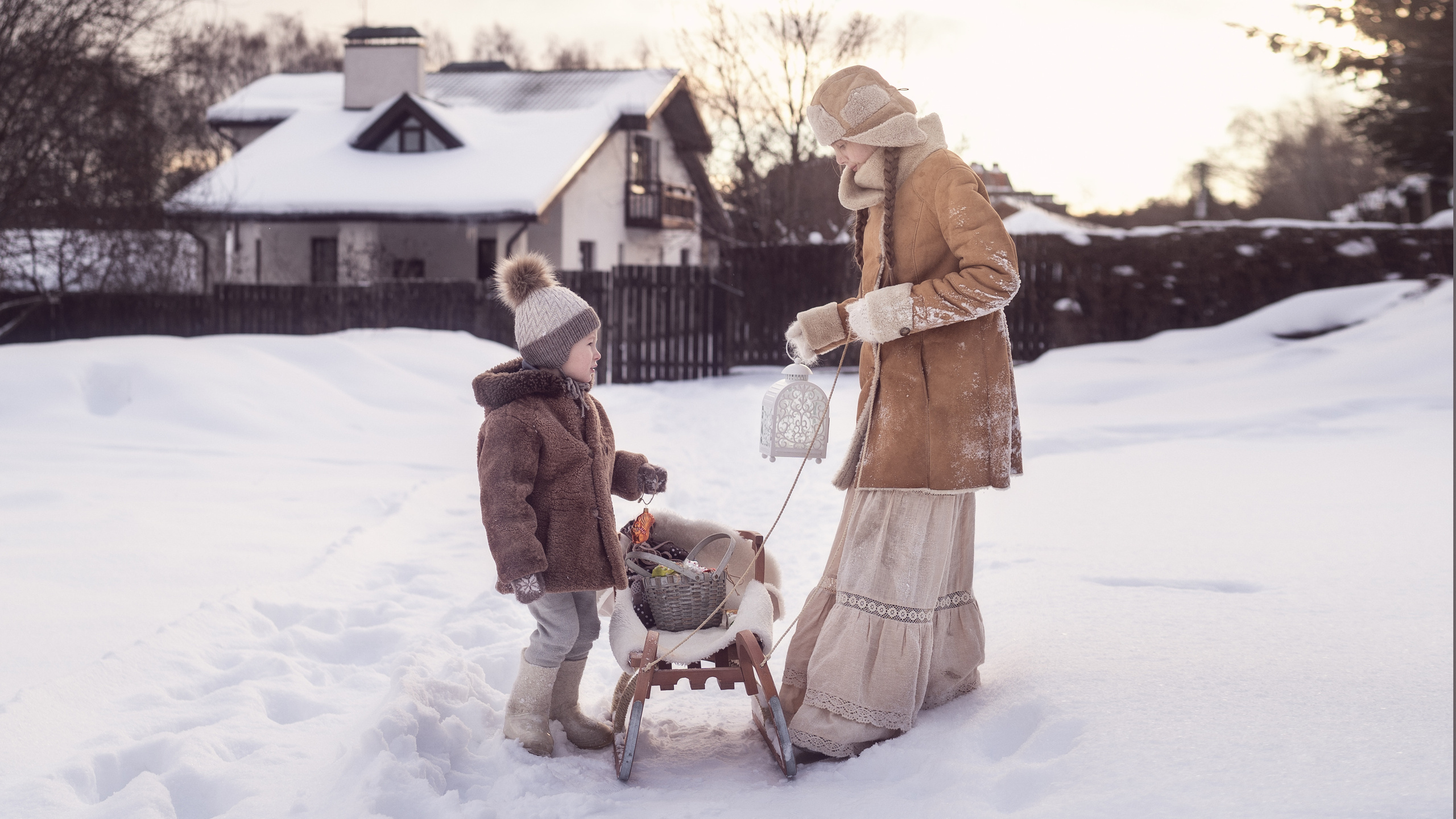 Рождество будет снежным. Семейный фотограф Новая Рига (Звенигород, Истра) Евгения Литовченко
