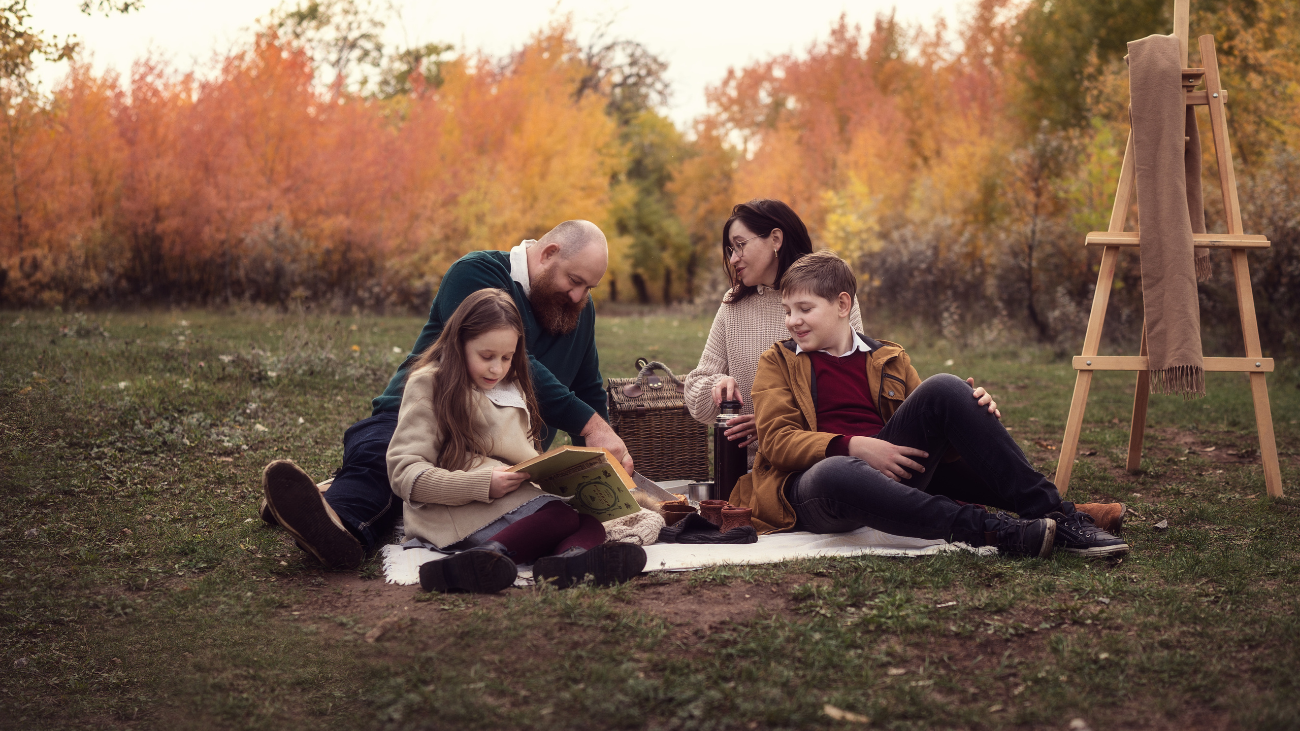 Осенний пикник. Семейный фотограф Новая Рига (Звенигород, Истра) Евгения Литовченко