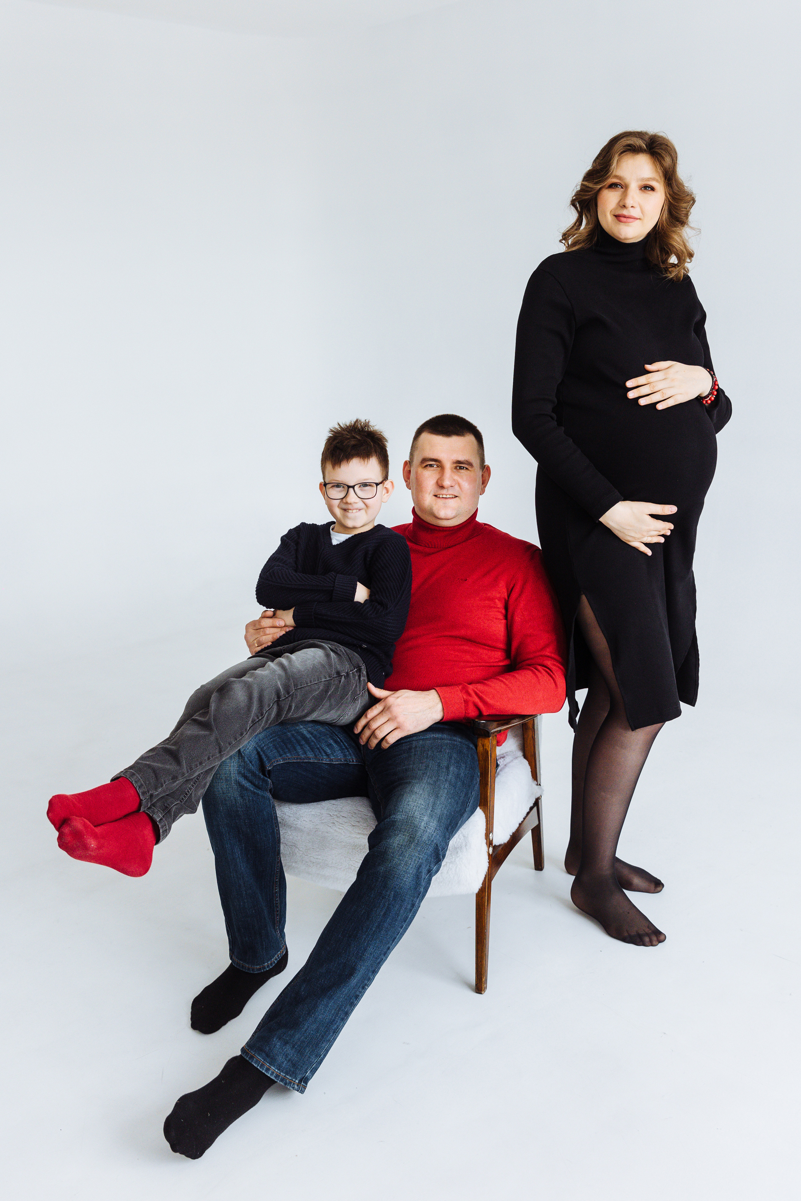 Семейная фотосессия студия Stories. Зал Воздух. Свадебный и семейный фотограф в Улан-Удэ