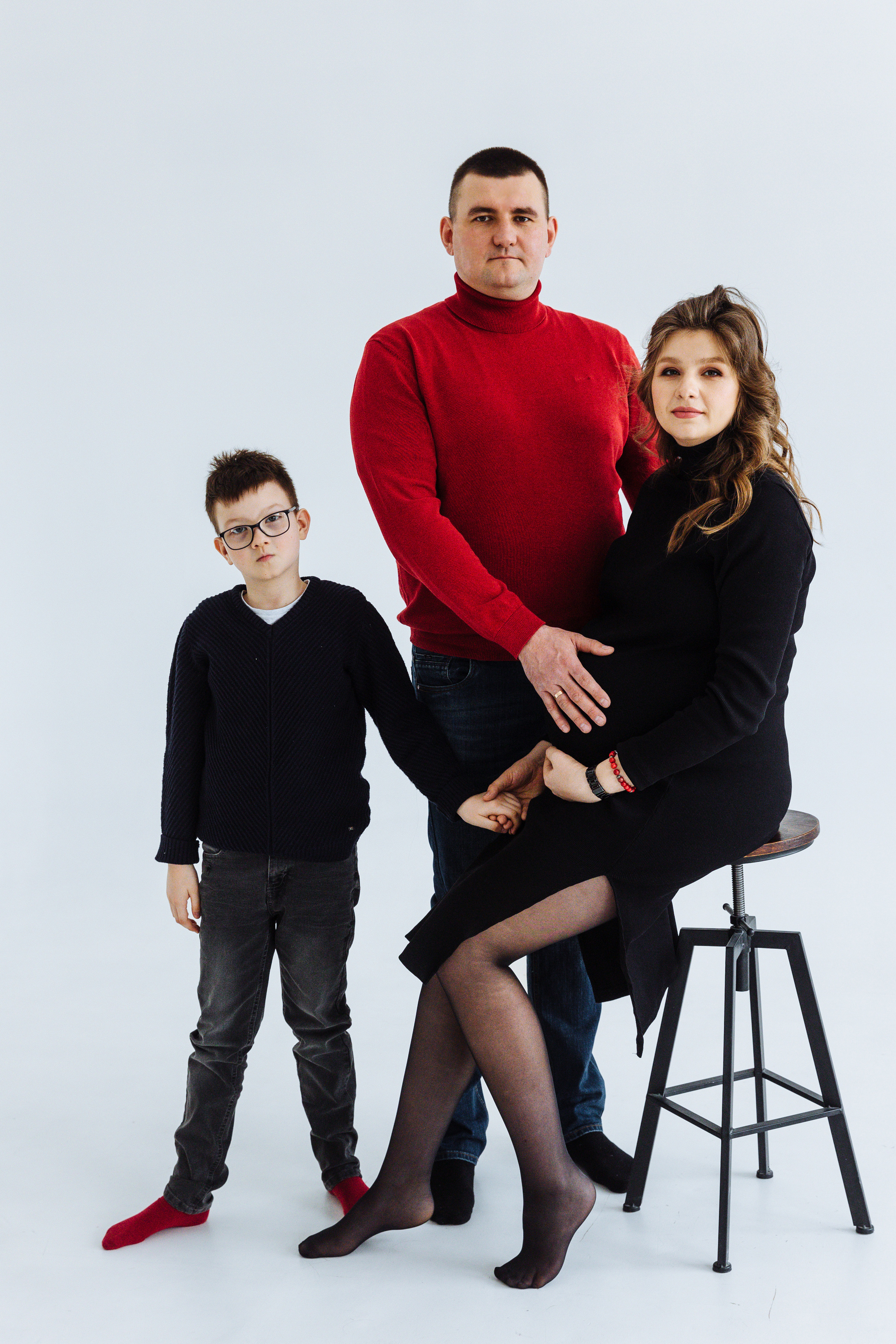 Семейная фотосессия студия Stories. Зал Воздух. Свадебный и семейный фотограф в Улан-Удэ