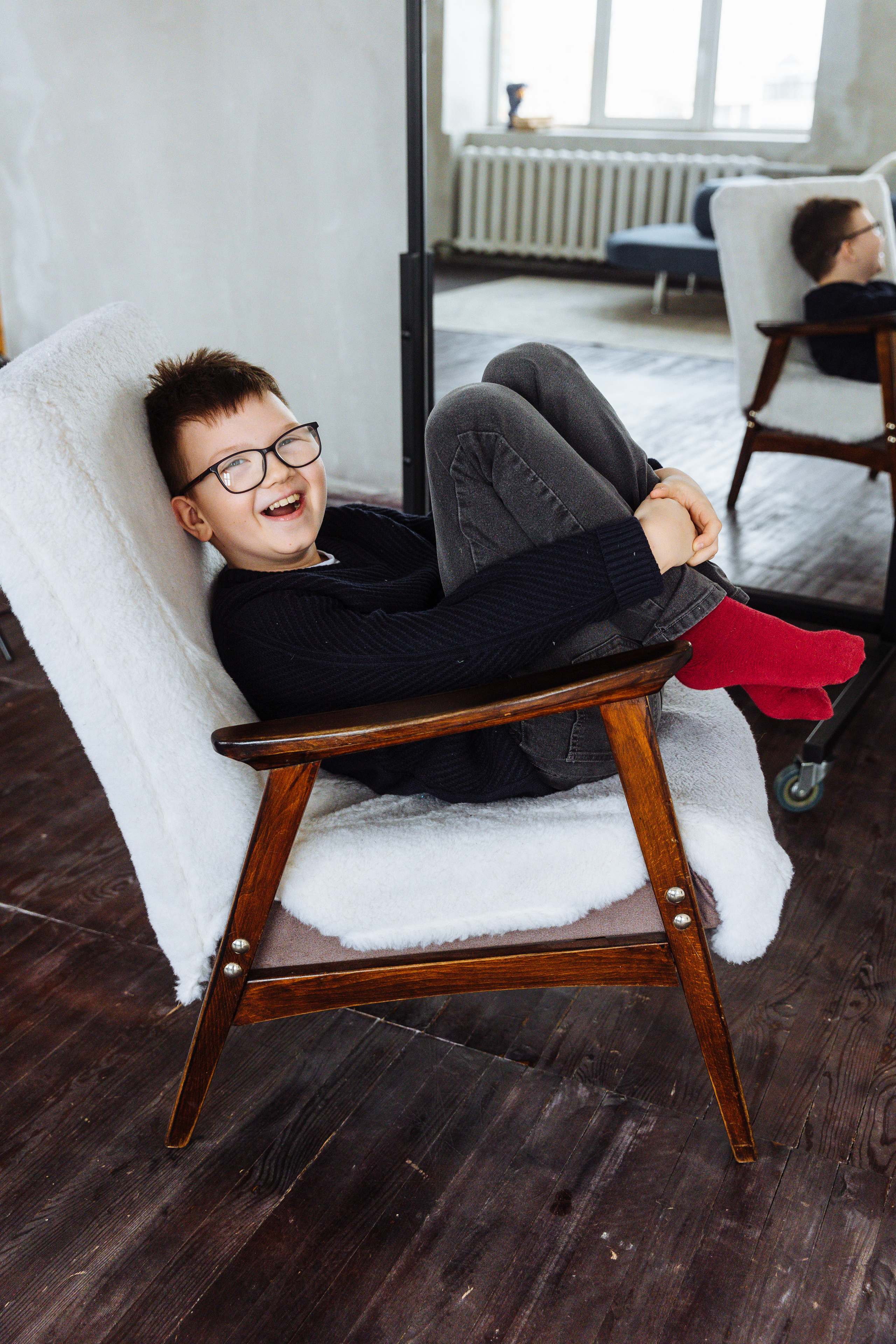 Семейная фотосессия студия Stories. Зал Воздух. Свадебный и семейный фотограф в Улан-Удэ