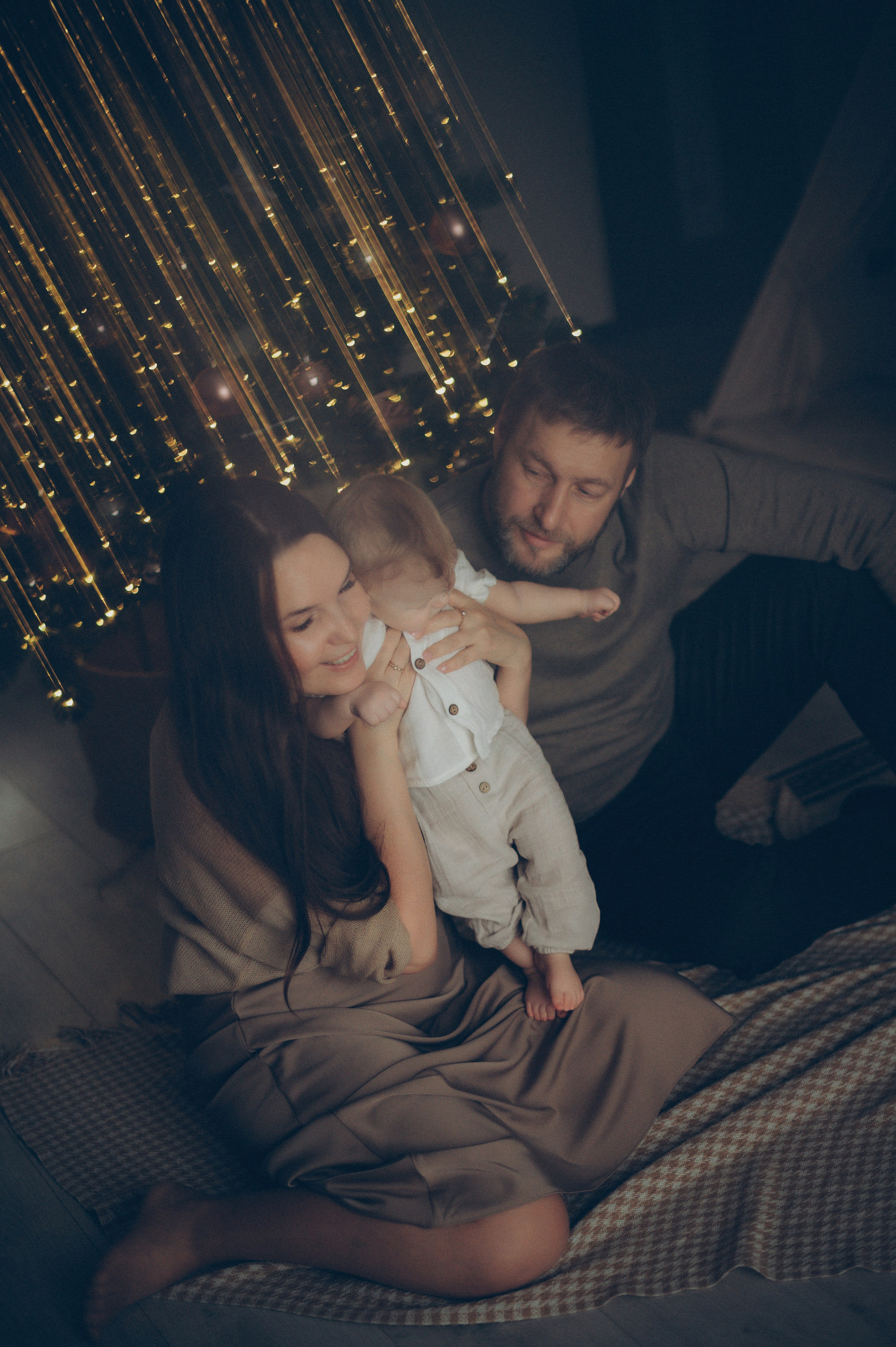 Лева, Жанна и Владимир (новогодняя домашняя). Фотограф, г. Лесной Свердловской области