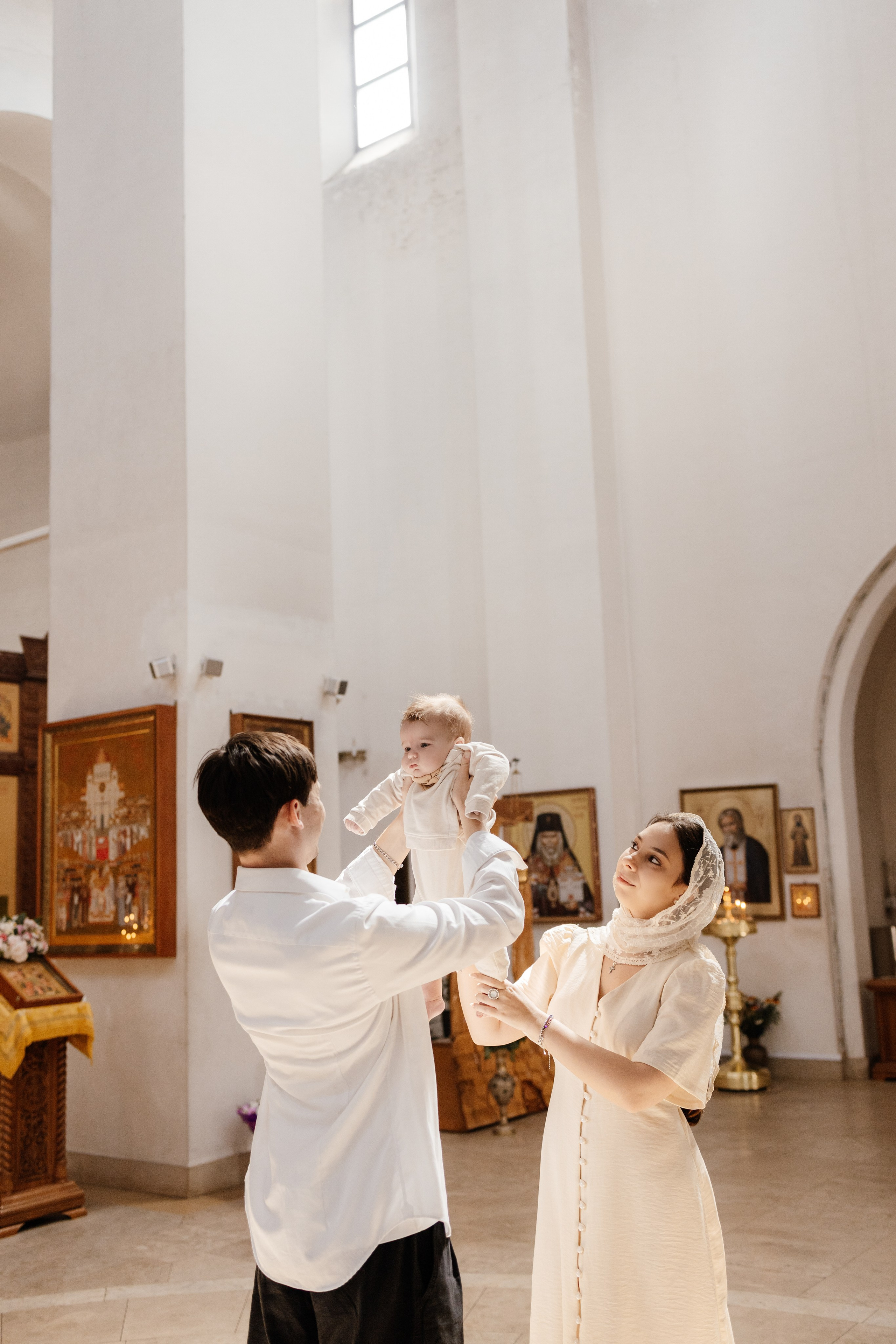 Таинство Крещения Саши. Фотограф новорождённых Newborn Москва