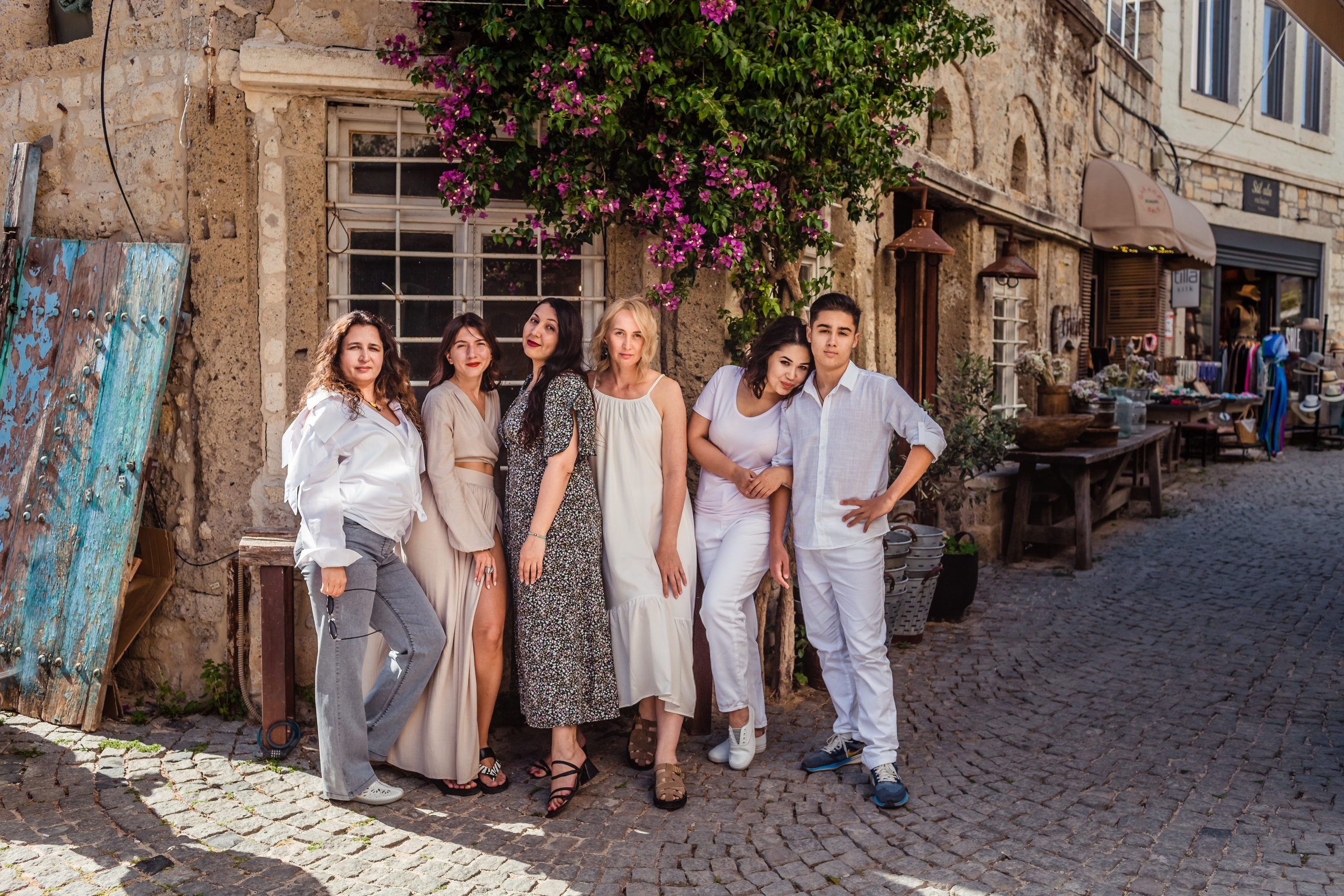 Photo session for tourists in Alacati, Cesme