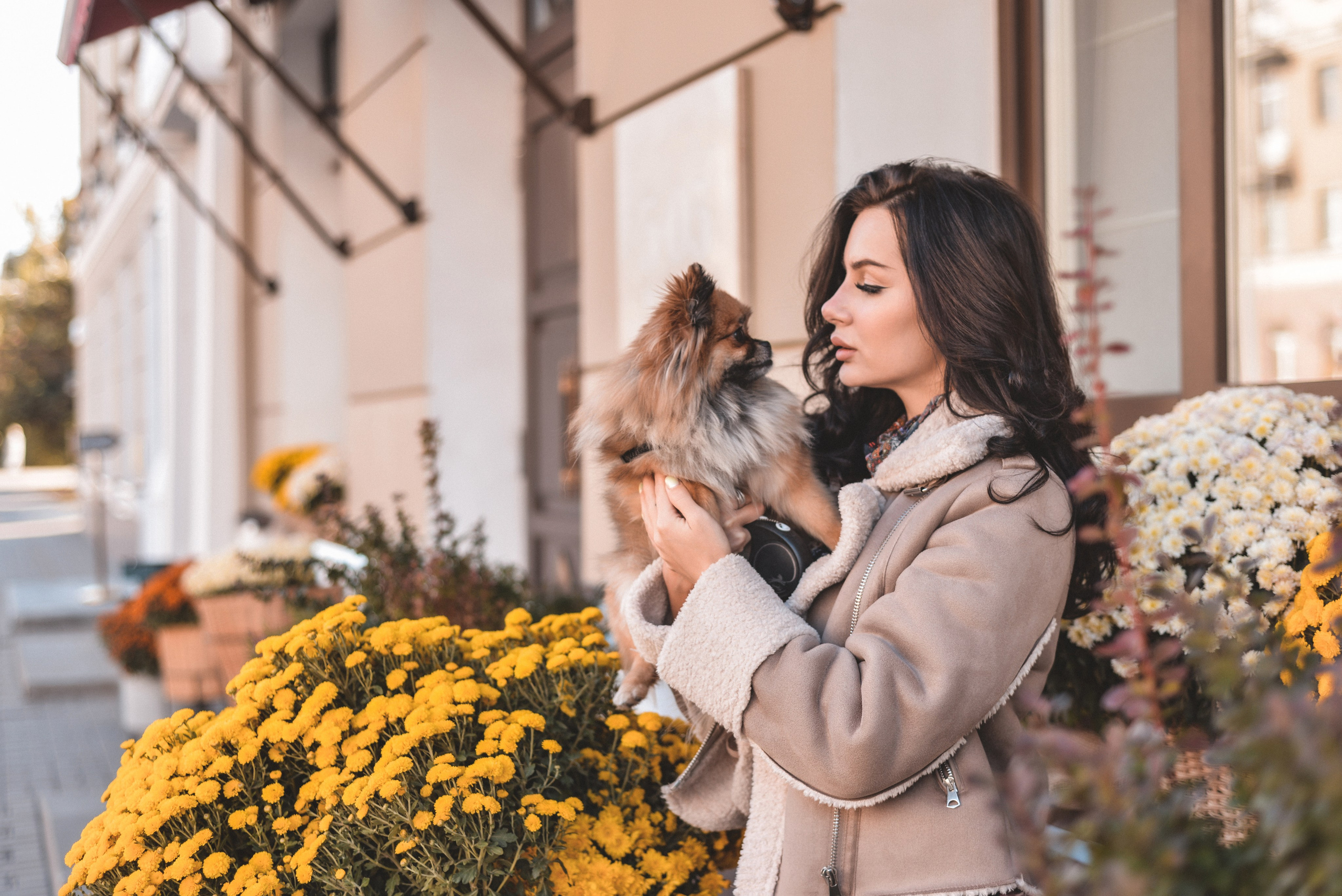 Алина с Кнопкой прогулка. Семейный и свадебный фотограф Галина Абакумова, фотосессии в Белгороде