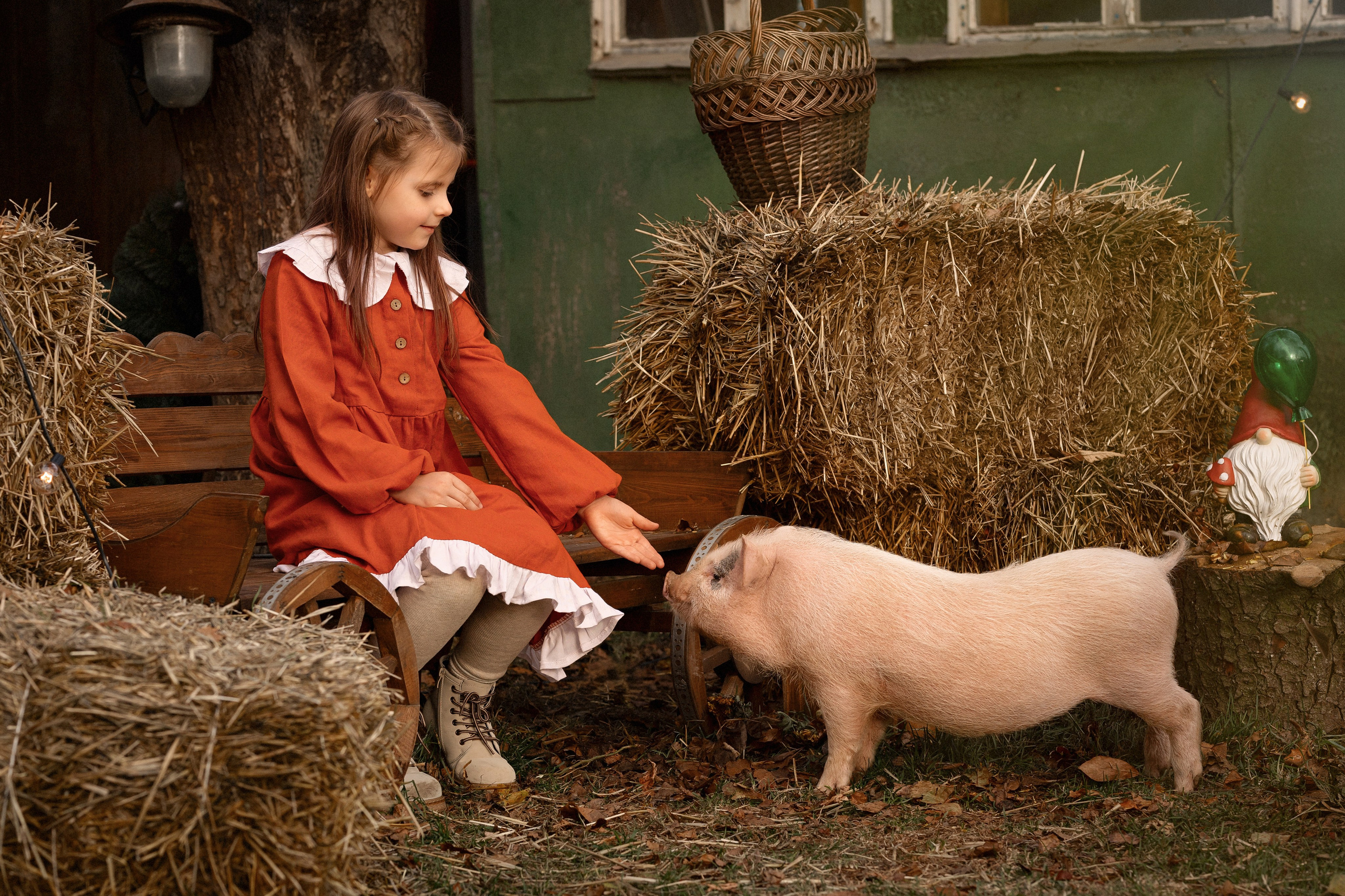 Детская фотосессия с животными. Трубинова Екатерина | Семейный фотограф | Москва