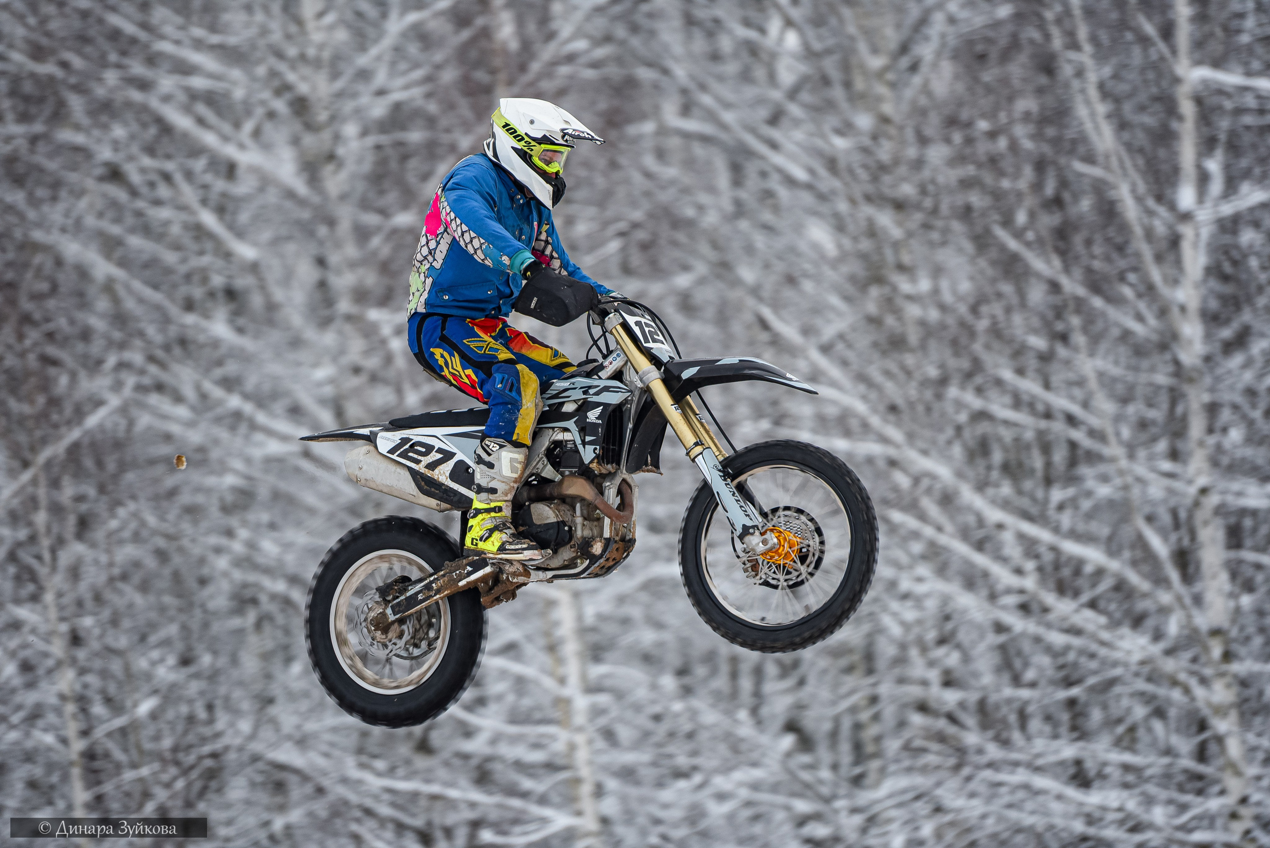 Новогодний мотокросс г. Вязники. Мотофотограф в Нижнем Новгороде Динара Зуйкова