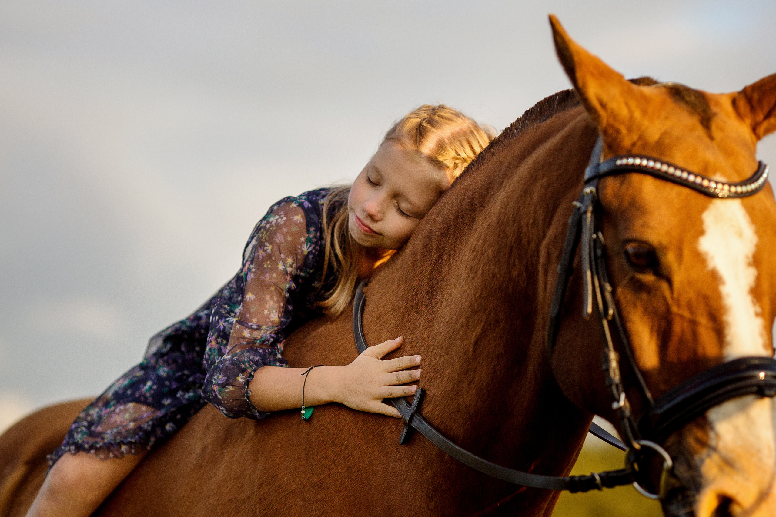 Детская фотосессия с лошадьми