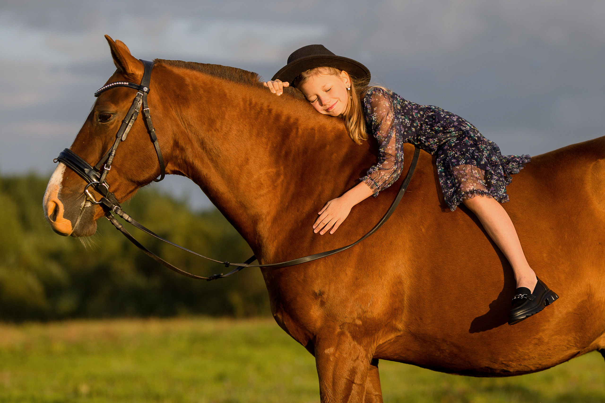 Детская фотосессия с лошадьми