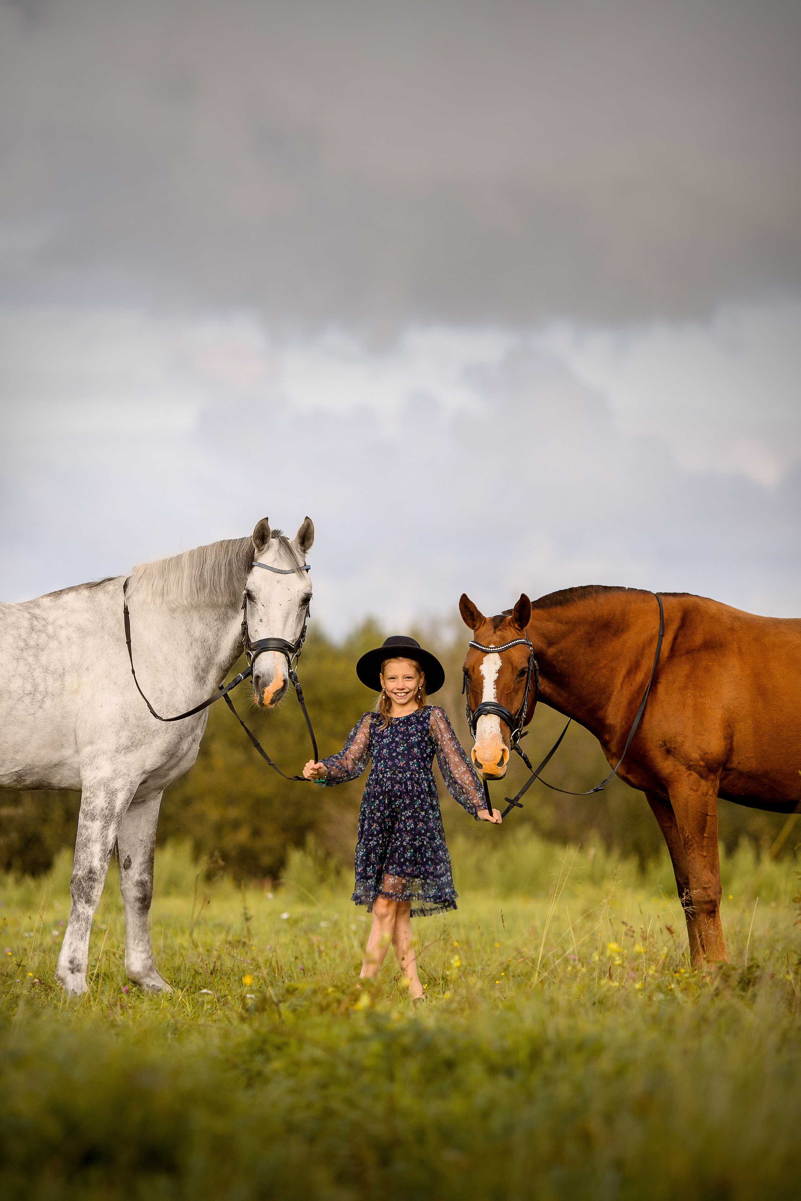 Детская фотосессия с лошадьми