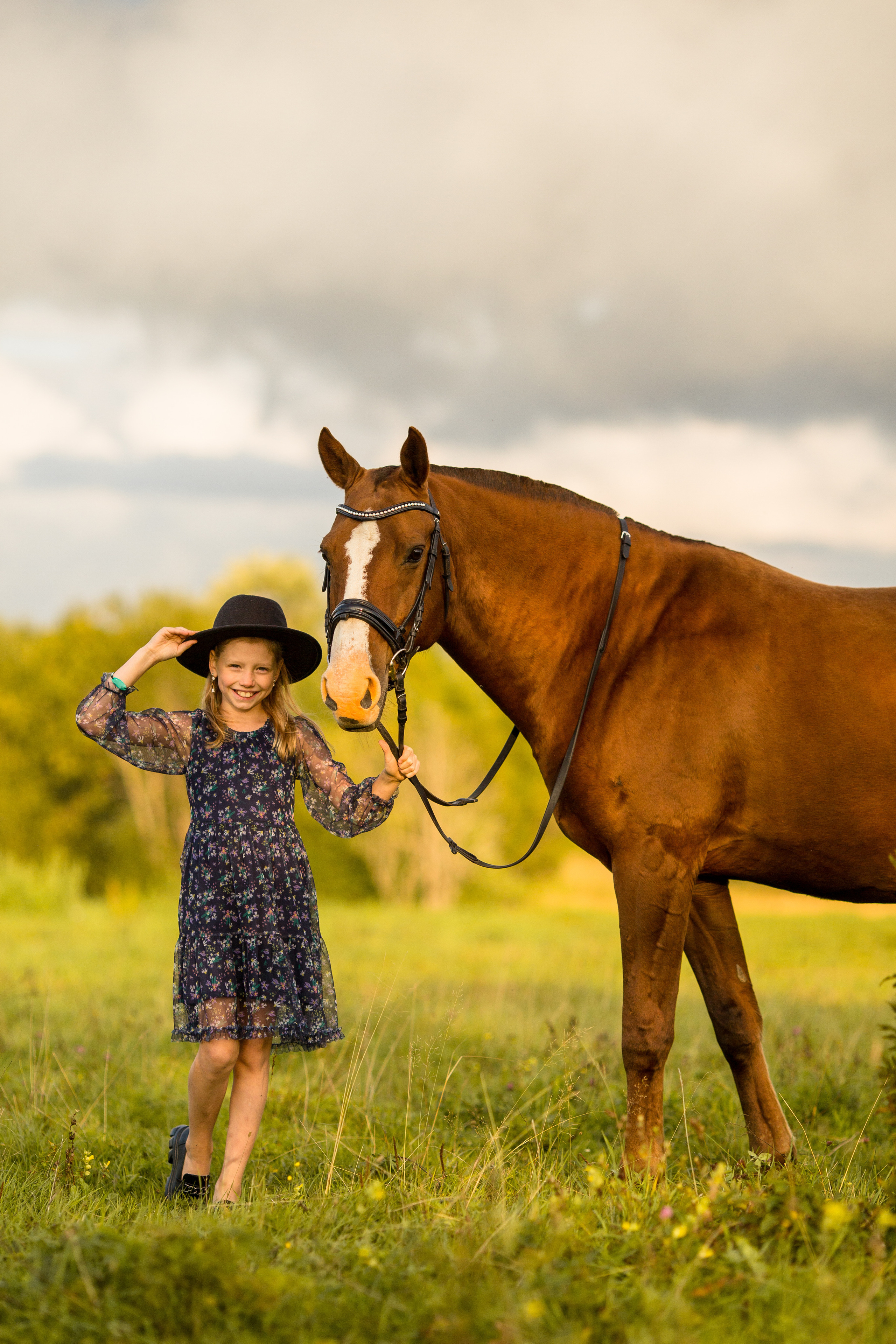 Детская фотосессия с лошадьми