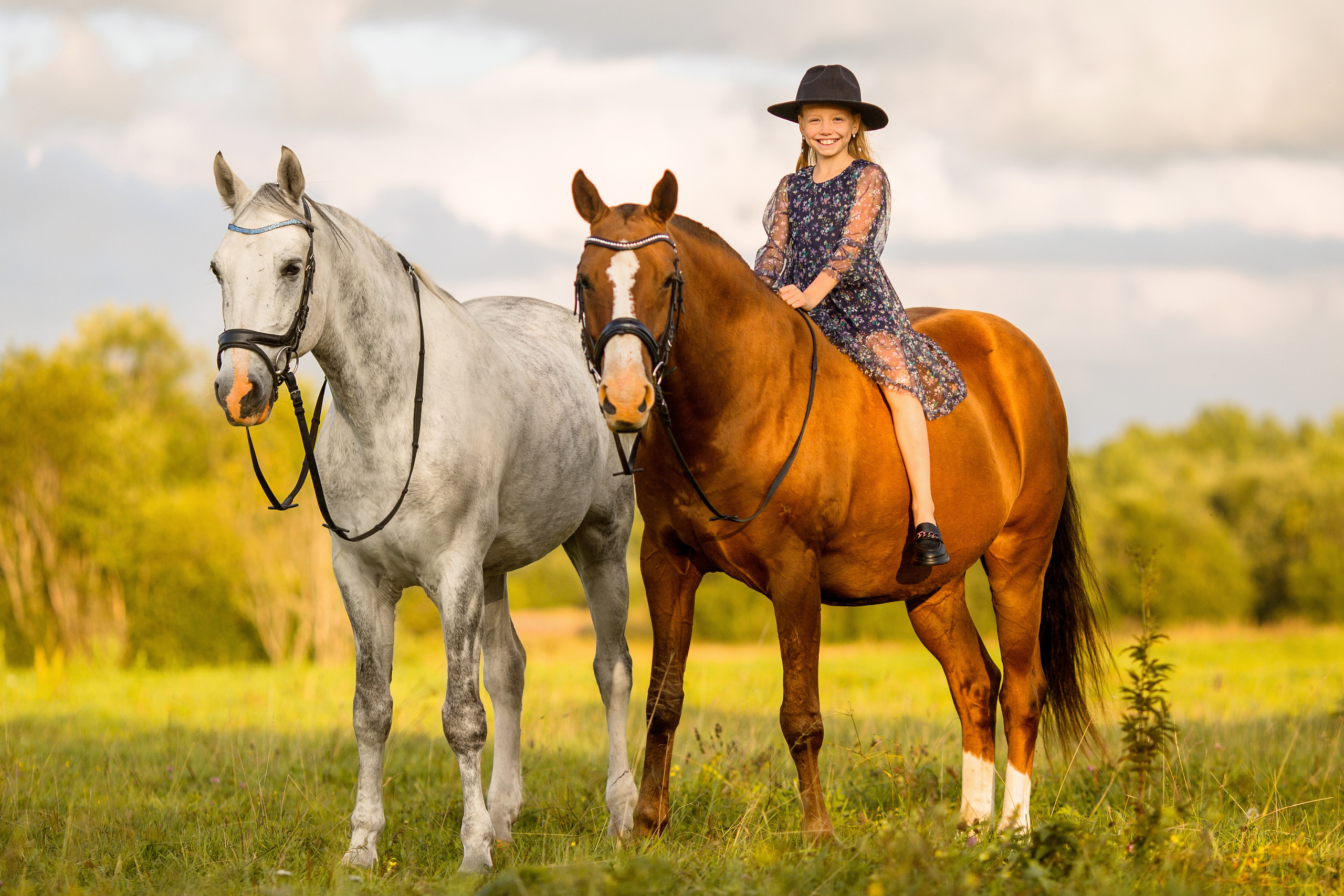 Детская фотосессия с лошадьми