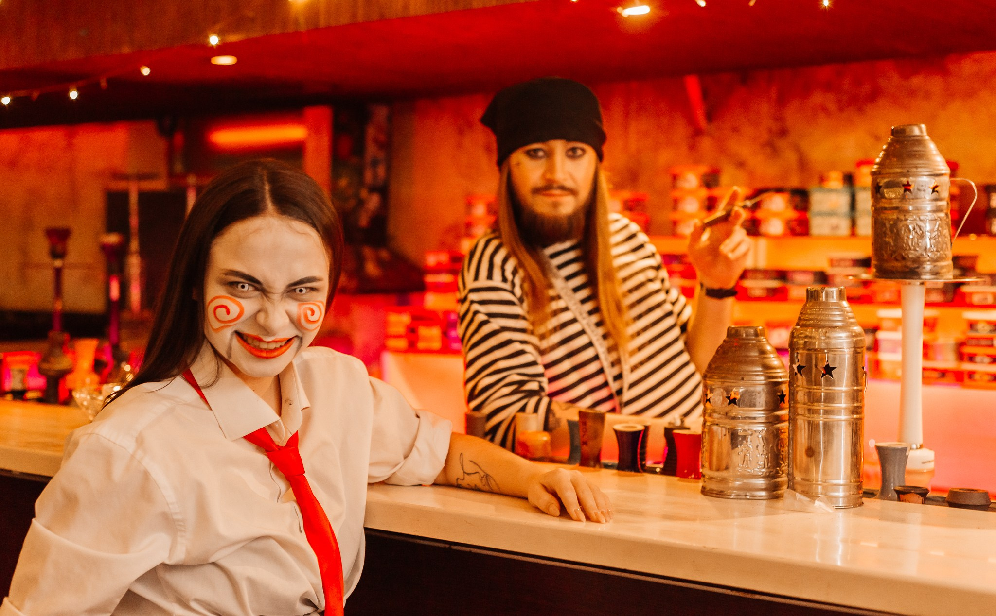 Halloween party в кальянной HookahPlace. Профессиональный пейзажный фотограф Новокрещенов Станислав