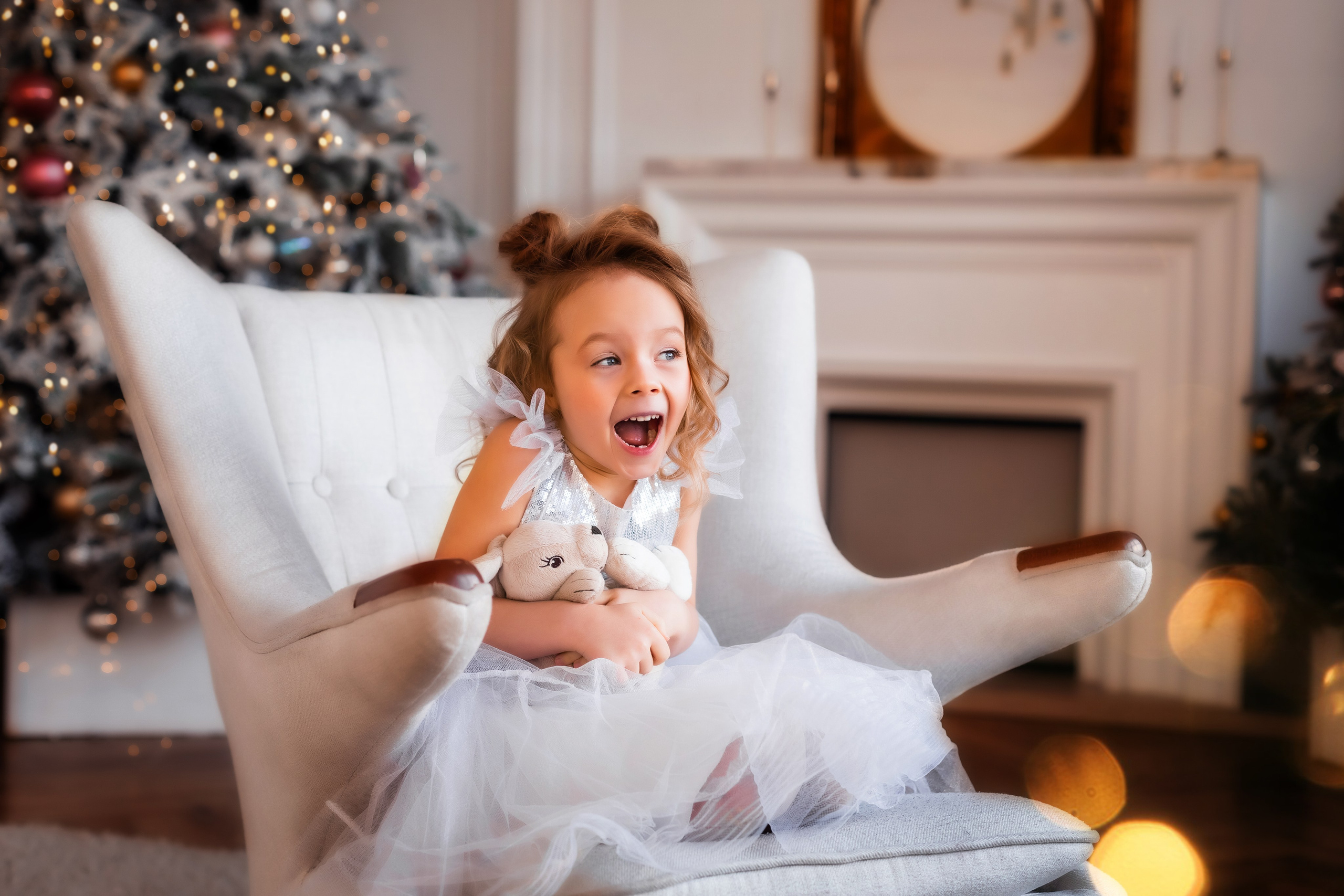 Новогодняя сказка для Кати и Миланы. Семейный и детский фотограф в Екатеринбурге Оксана Пипкина
