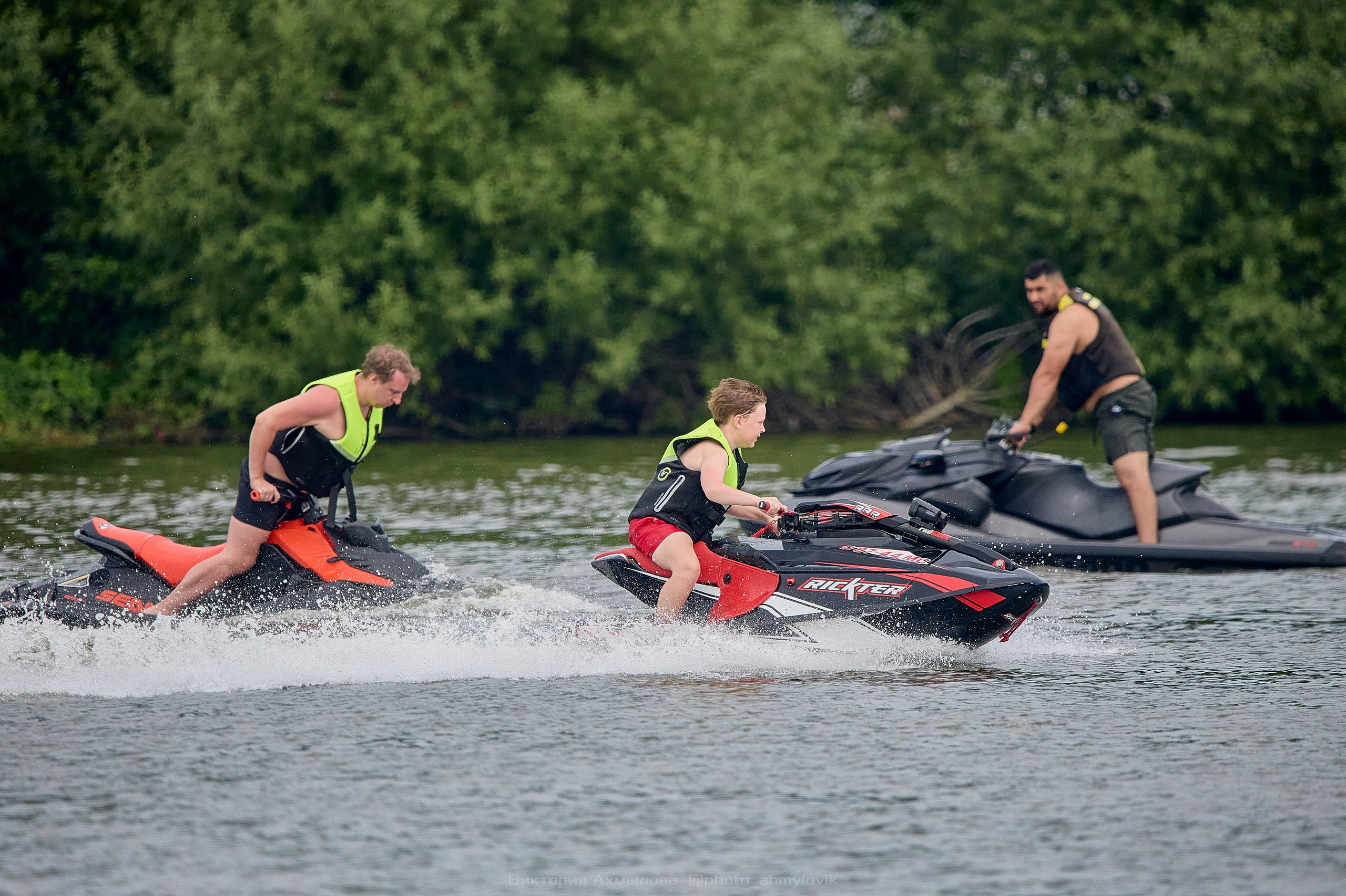 Аквабайки на Северке. Виктория Ахмылова. Фотограф в Москве