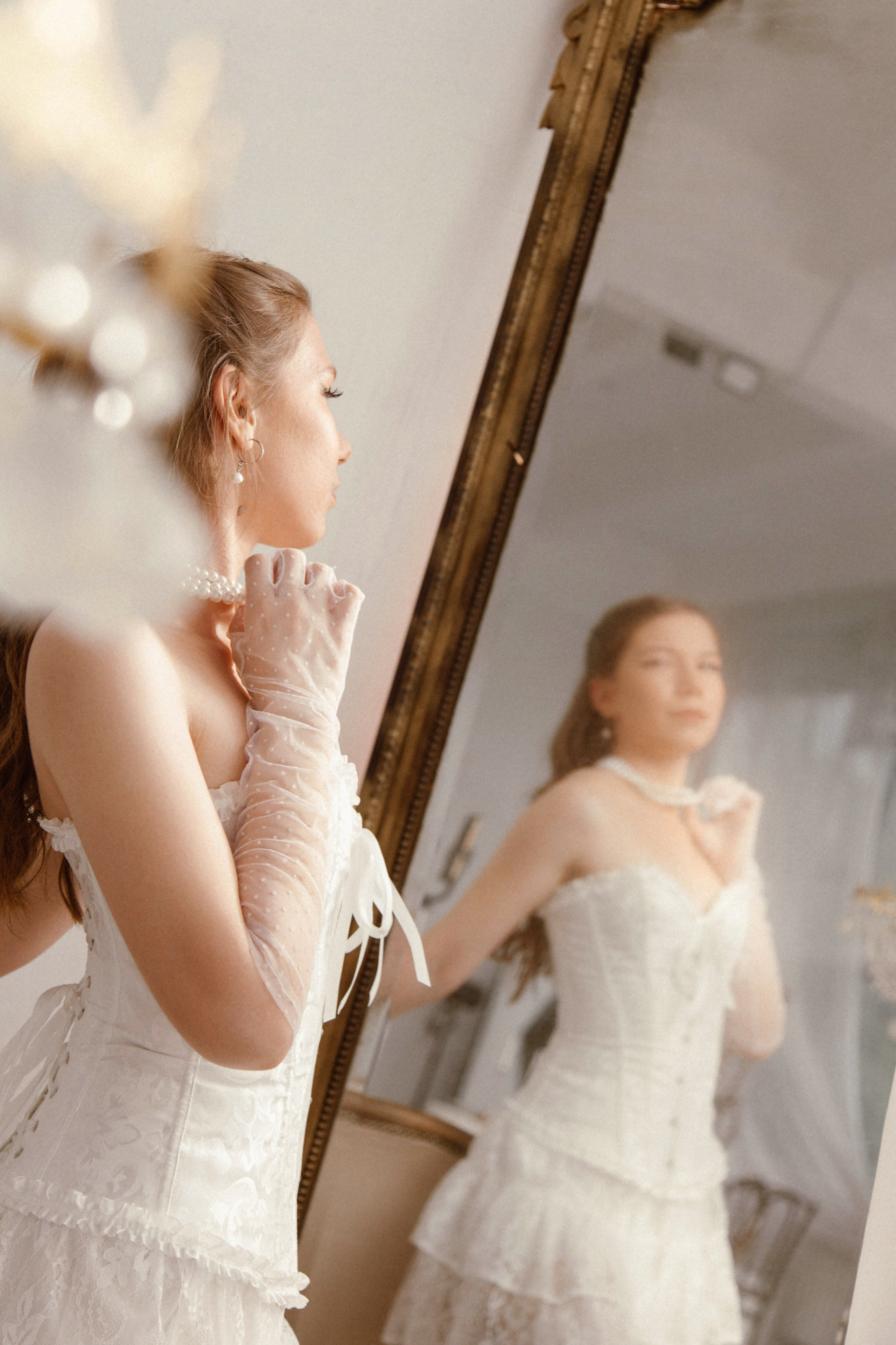 Марина. Фотосессия в студии, винтаж, женская съемка. Фотограф Ксения Третьякова, Санкт-Петербург