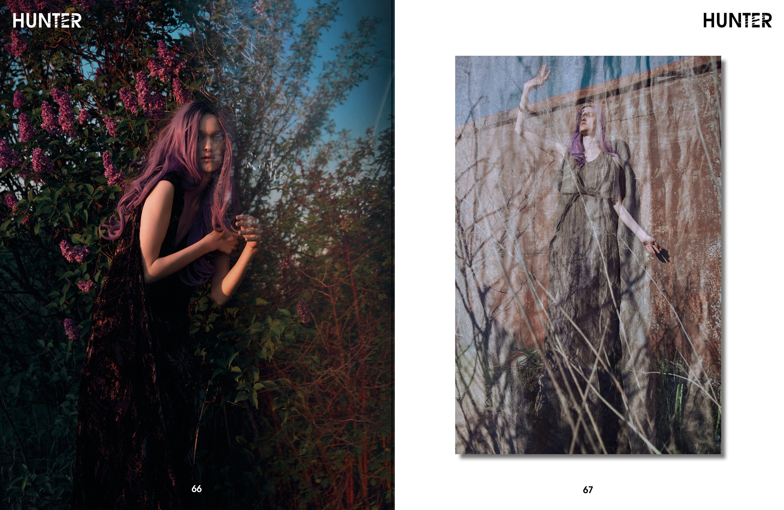 NIMPH — Editorial for HUNTER Magazine. Photographer Anna Arzamastseva
