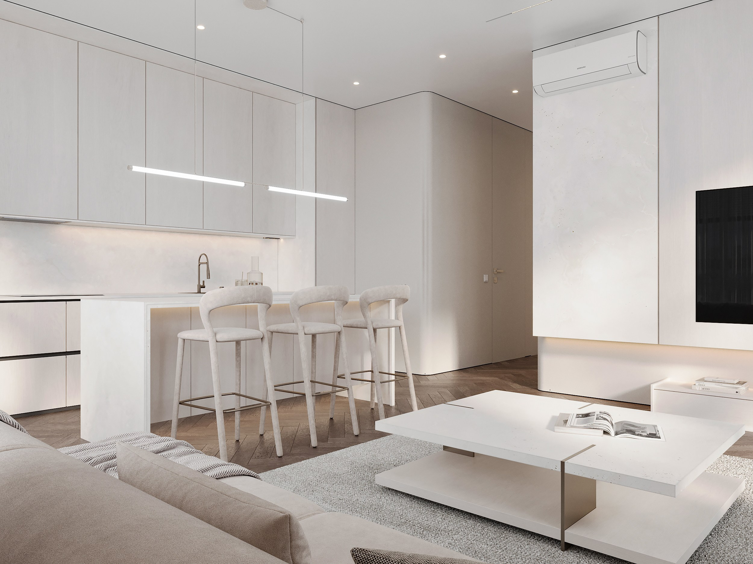 ЖК «Аль-Фараби 27», 73 м². Room Design Studio