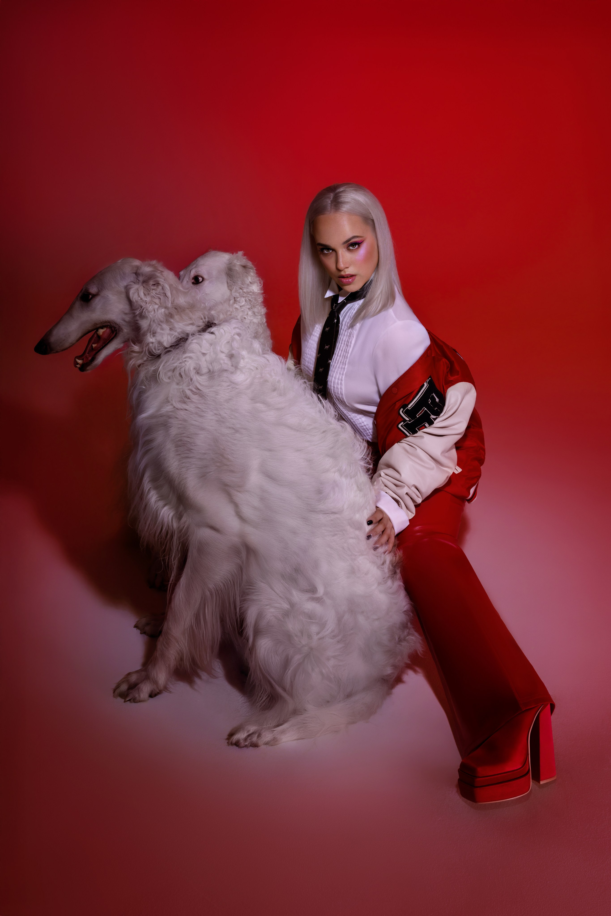 Настя с борзыми. Fashion фотограф в Москве Марина Габдулина