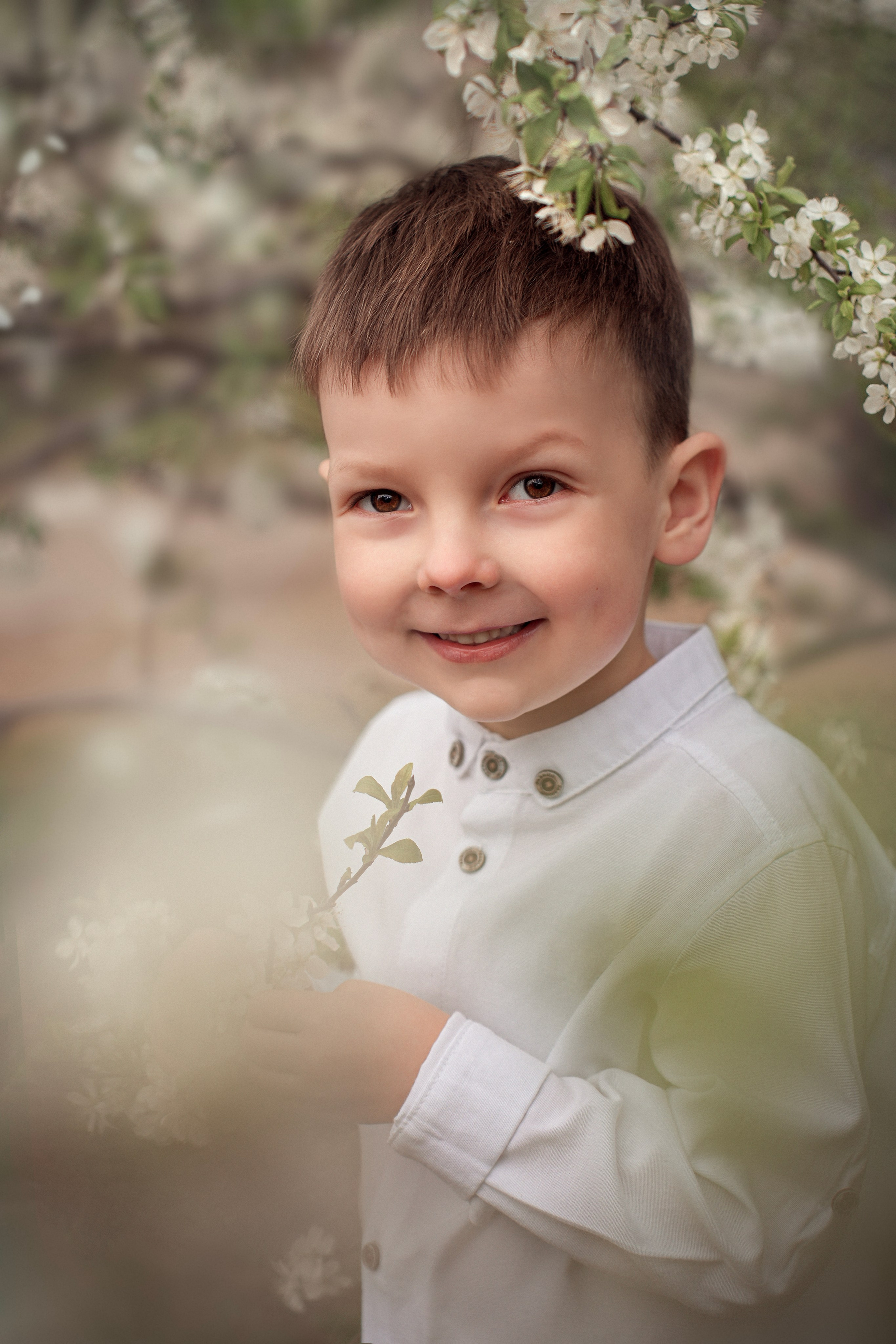 Детский весенний портрет в Красногорске. Фотограф Ольга Чувалдина Москва