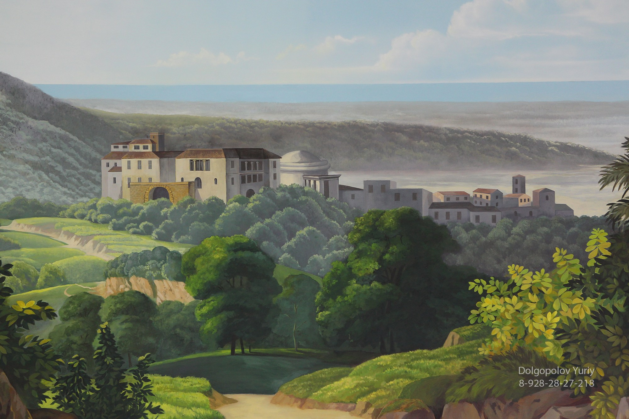 Роспись стен пейзаж