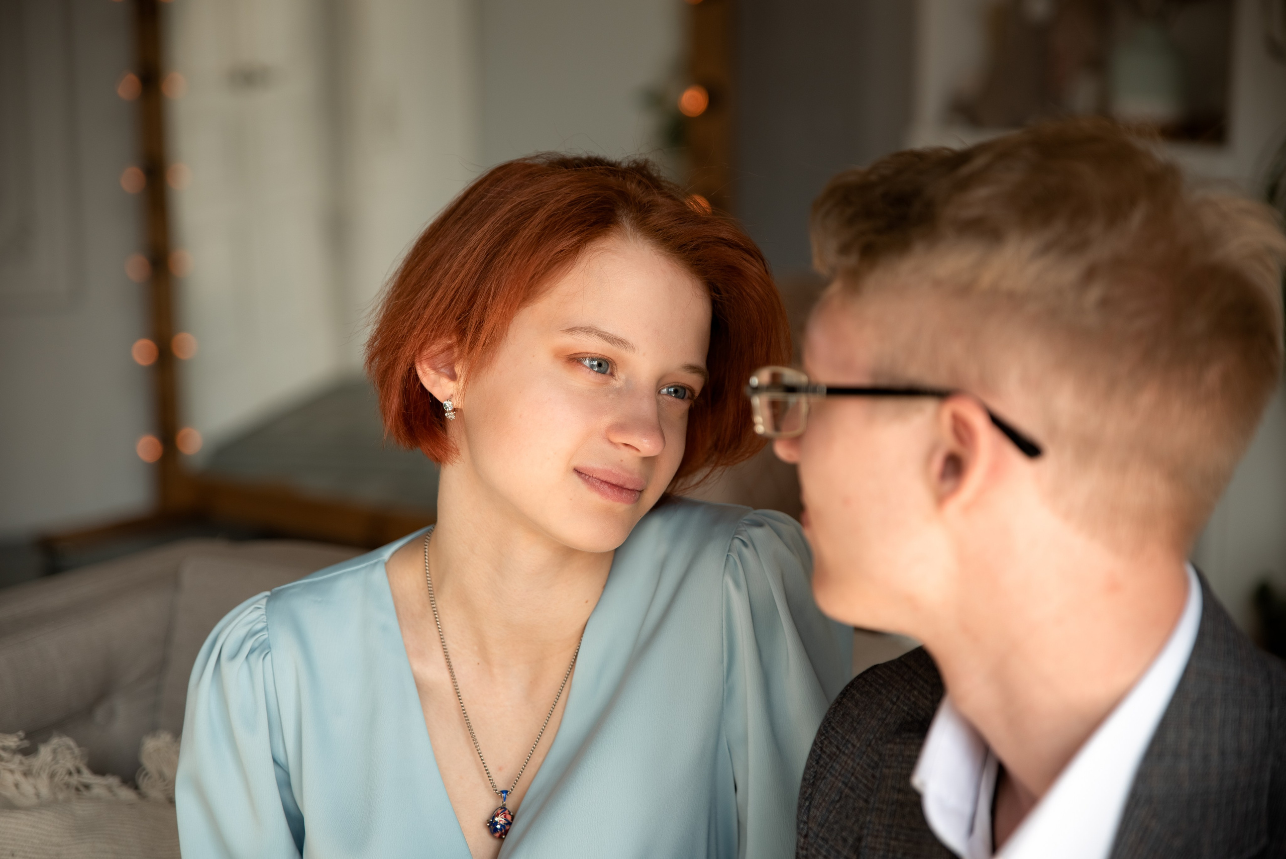 Дмитрий и Марина. LOVESTORY в студии. Семейный и детский фотограф в Туле Светлана Воронкова