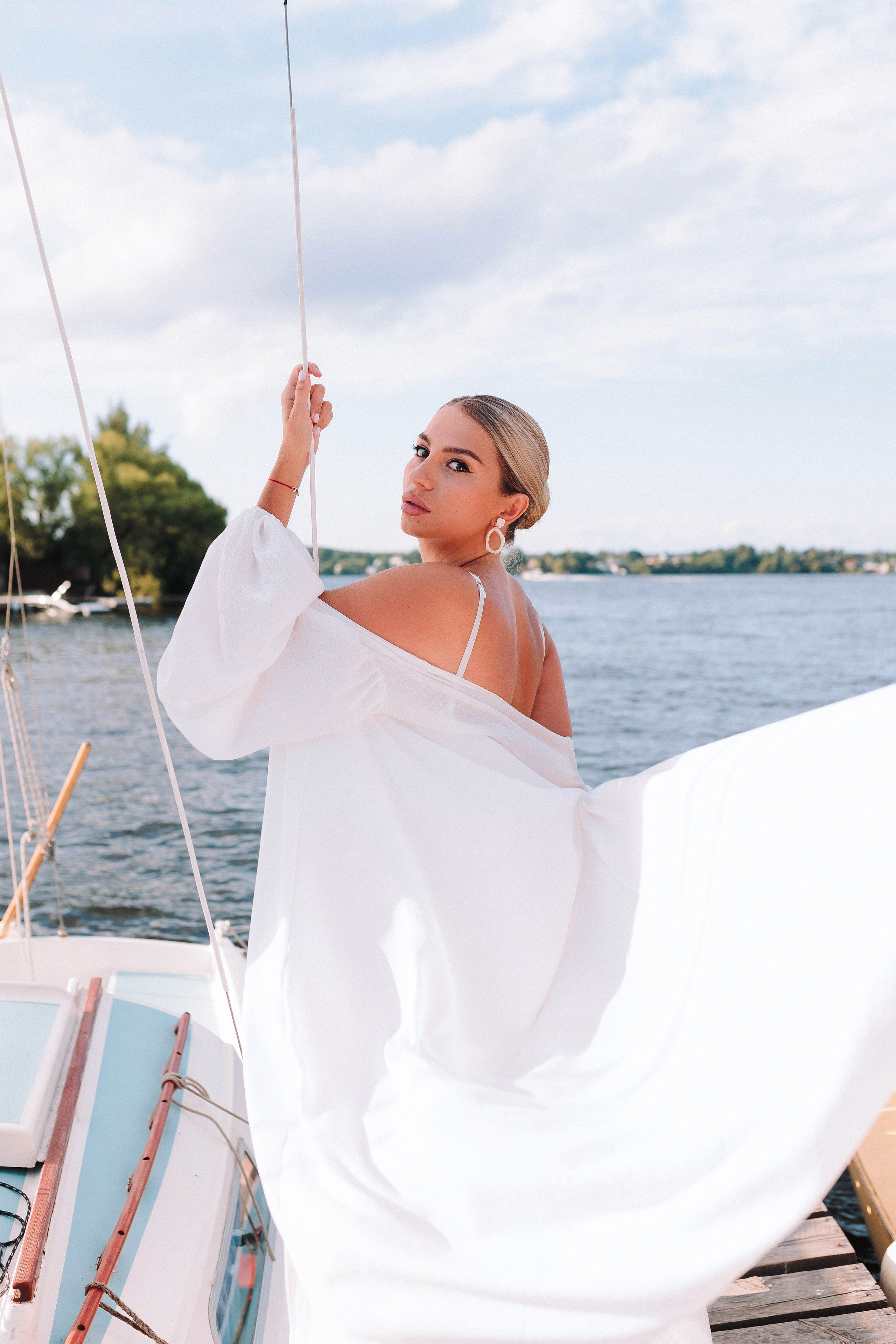 Съёмка на яхте. Фотограф Полина Лытнева