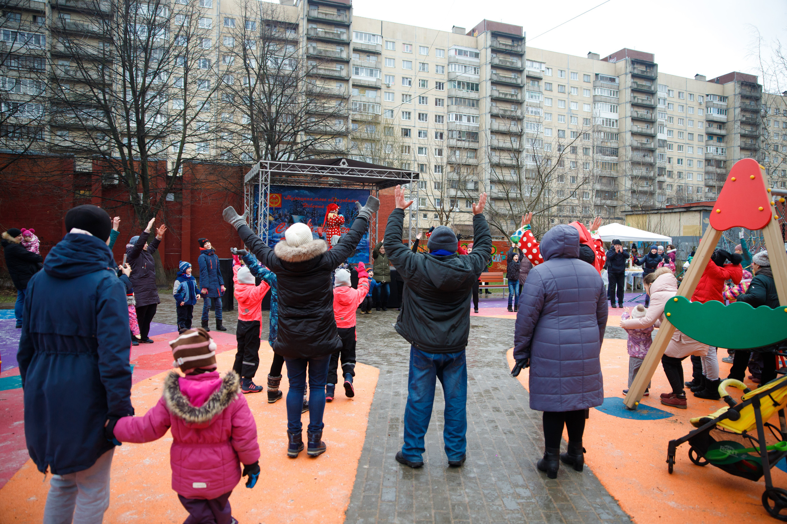 Встреча Рождества в Невском р-не г. СПб. Портретный и репортажный фотограф Марина Кузьмина