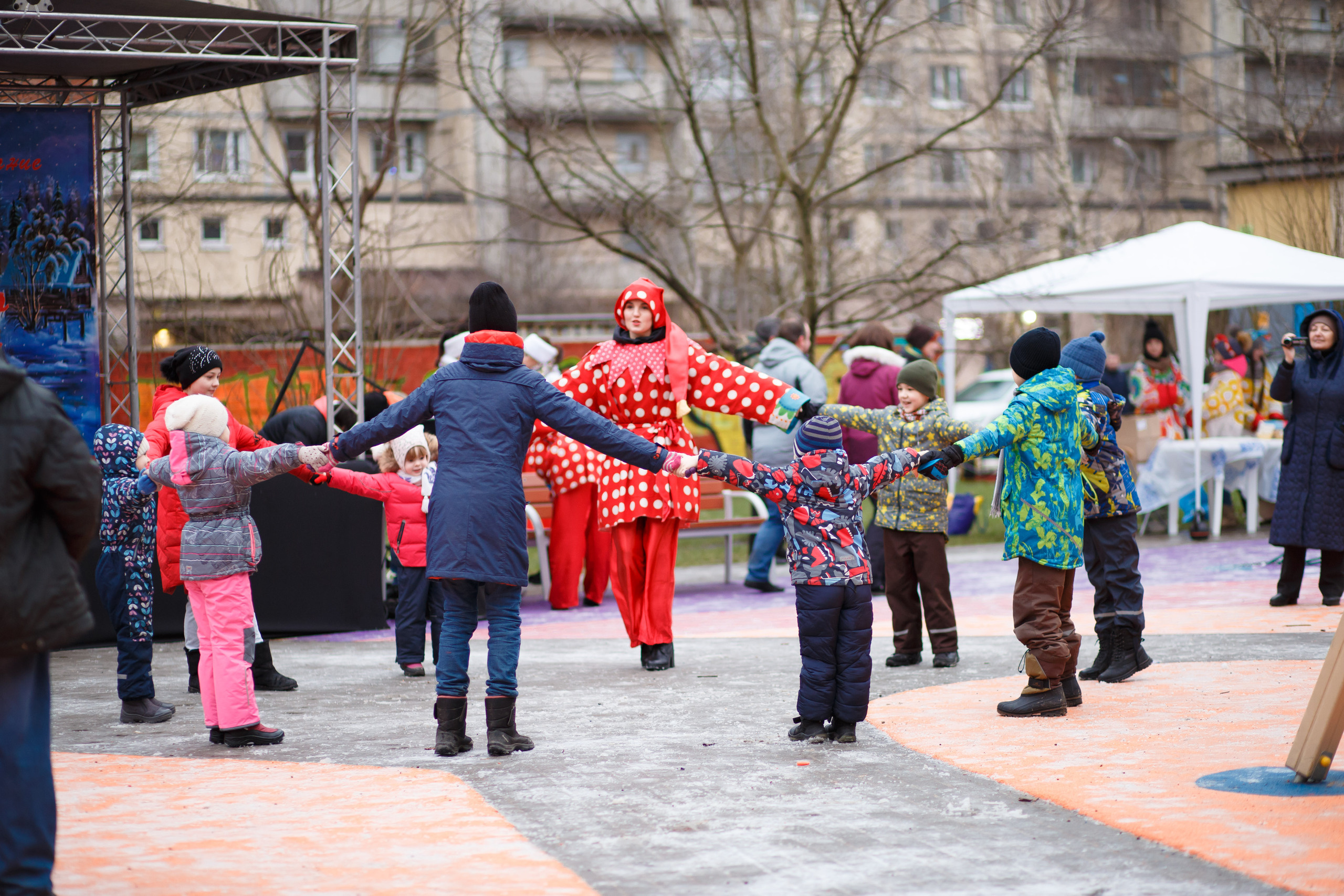 Встреча Рождества в Невском р-не г. СПб. Портретный и репортажный фотограф Марина Кузьмина