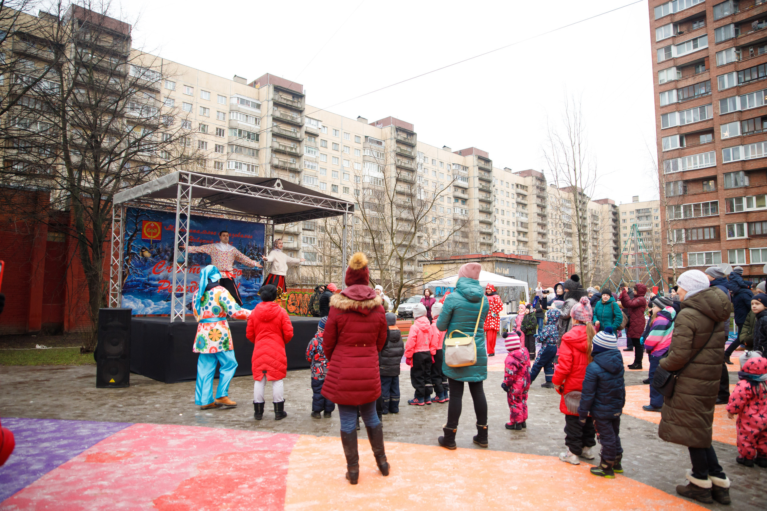 Встреча Рождества в Невском р-не г. СПб. Портретный и репортажный фотограф Марина Кузьмина