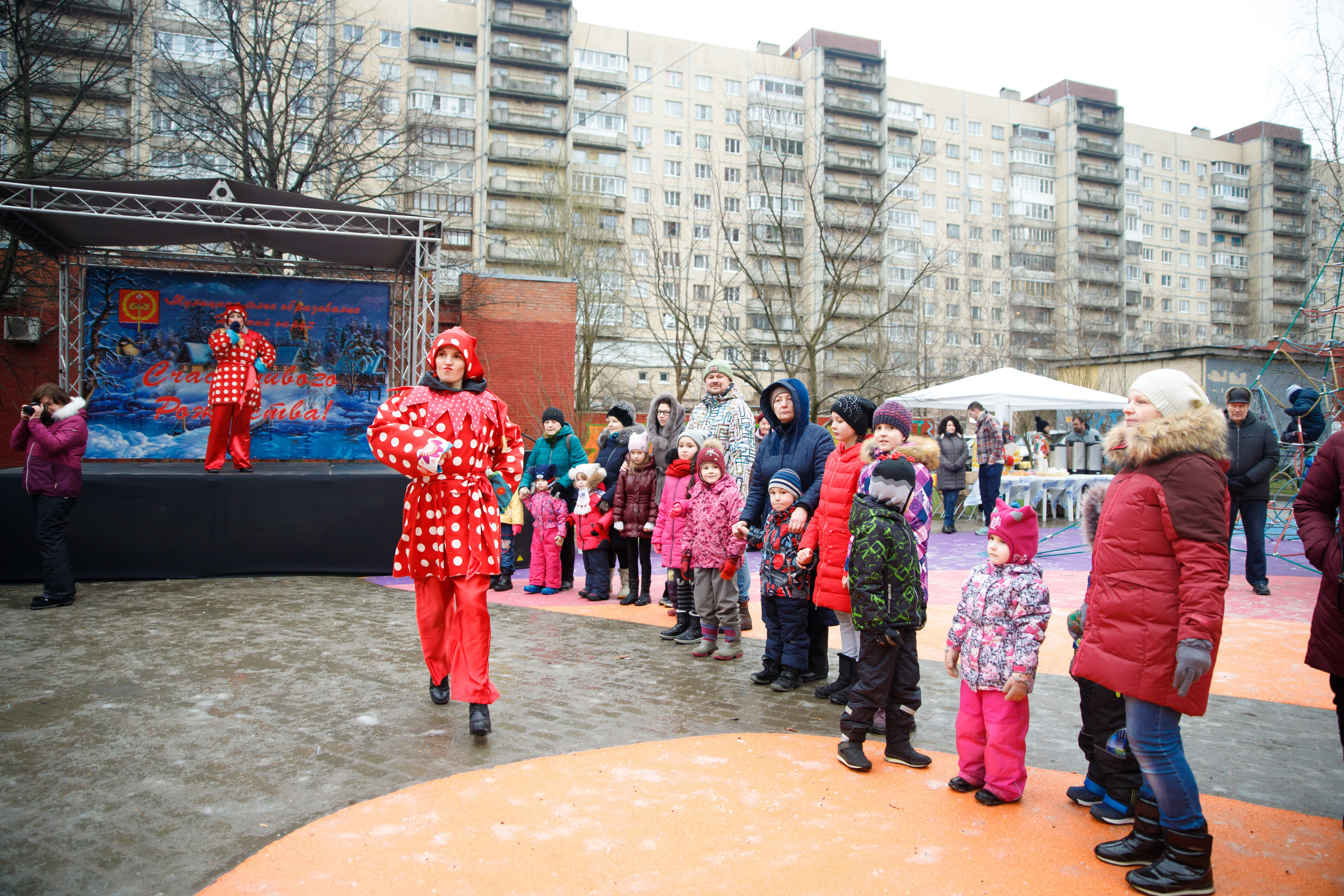 Встреча Рождества в Невском р-не г. СПб. Портретный и репортажный фотограф Марина Кузьмина