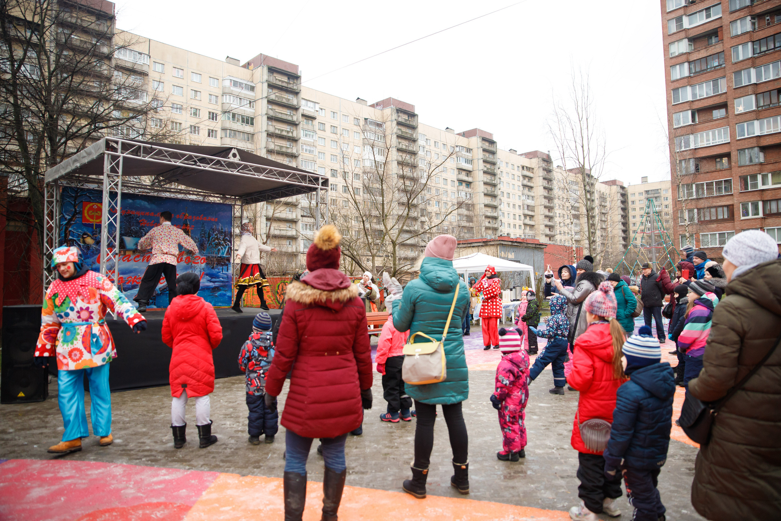 Встреча Рождества в Невском р-не г. СПб. Портретный и репортажный фотограф Марина Кузьмина