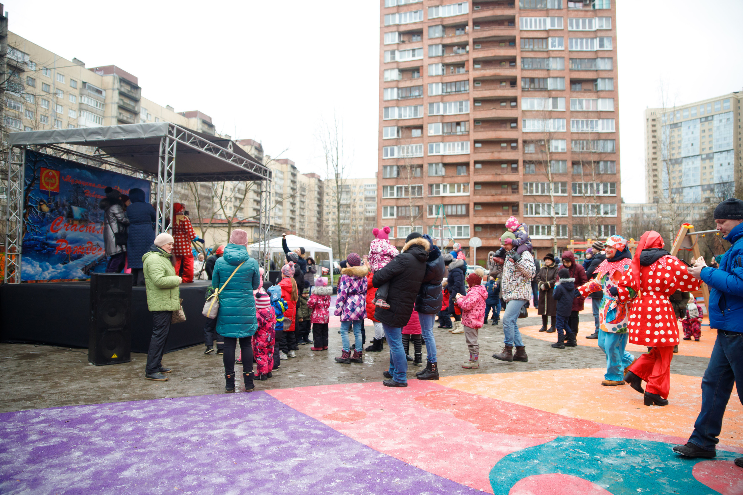 Встреча Рождества в Невском р-не г. СПб. Портретный и репортажный фотограф Марина Кузьмина