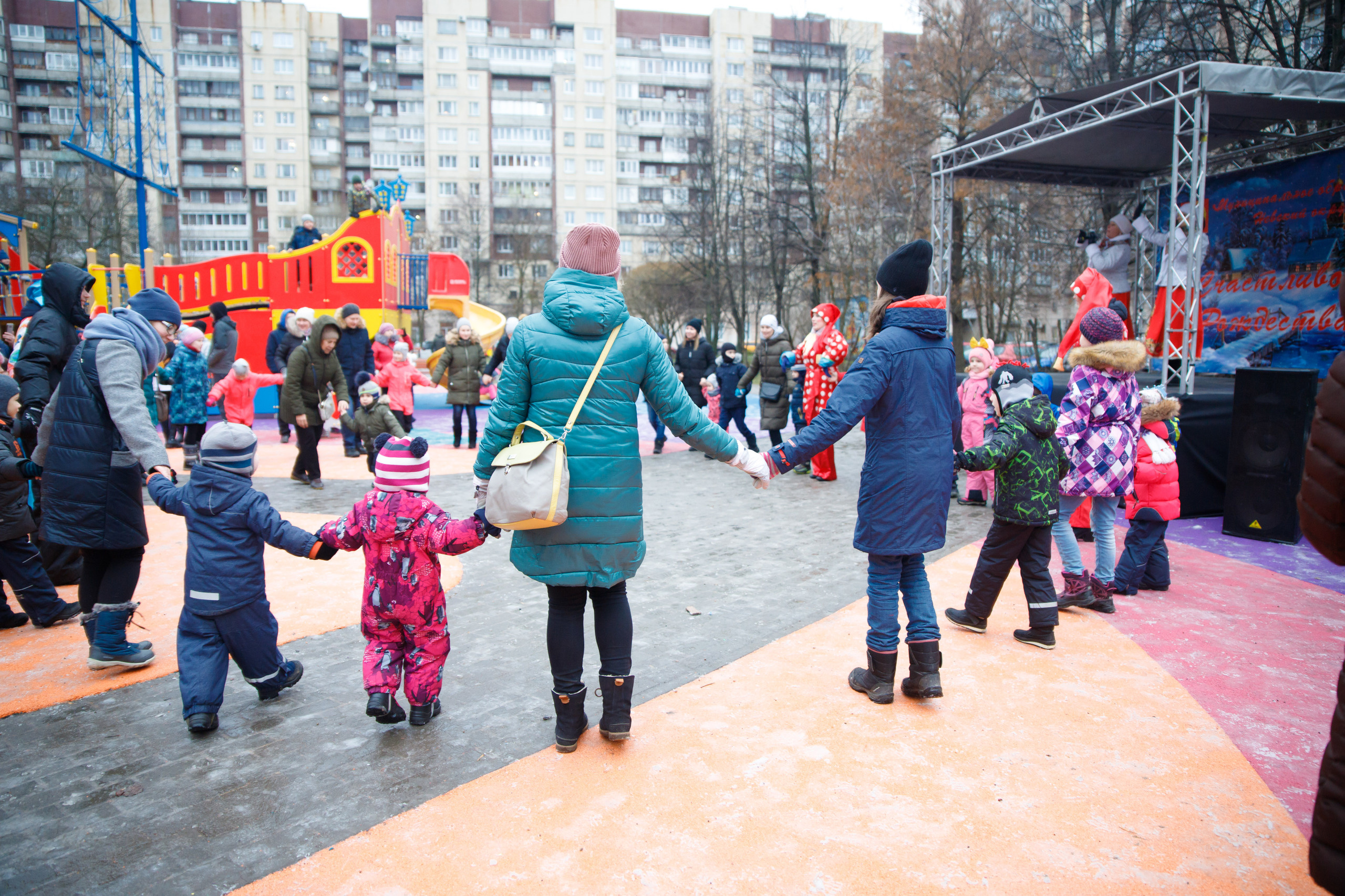 Встреча Рождества в Невском р-не г. СПб. Портретный и репортажный фотограф Марина Кузьмина