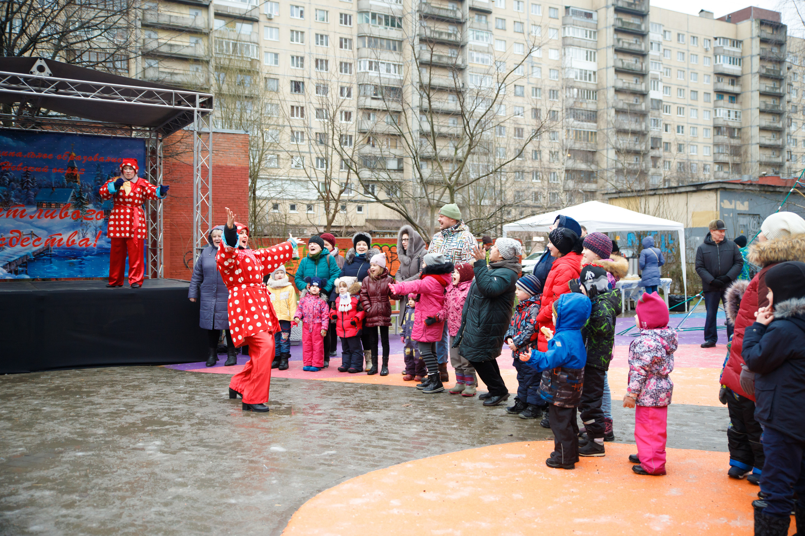 Встреча Рождества в Невском р-не г. СПб. Портретный и репортажный фотограф Марина Кузьмина