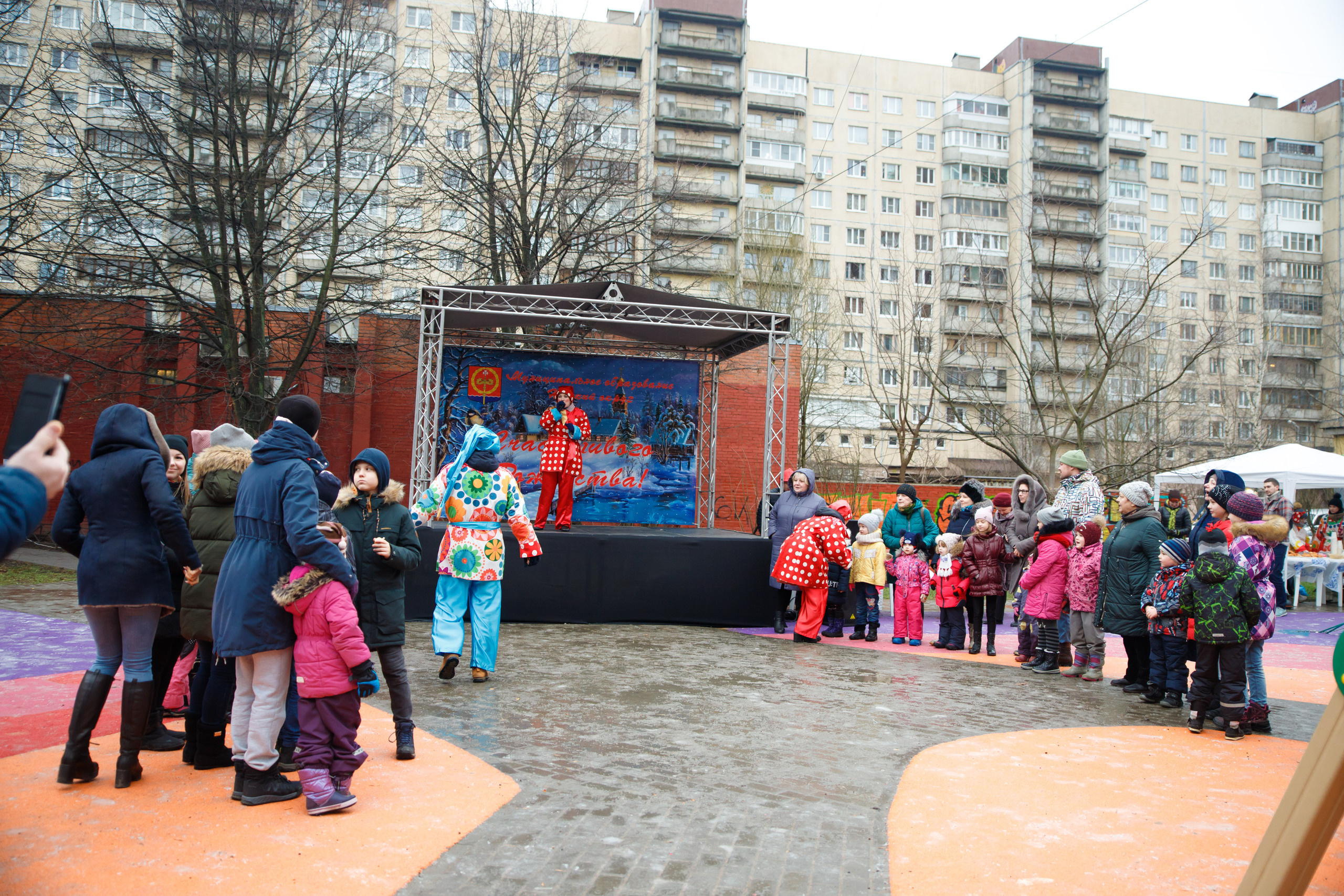 Встреча Рождества в Невском р-не г. СПб. Портретный и репортажный фотограф Марина Кузьмина