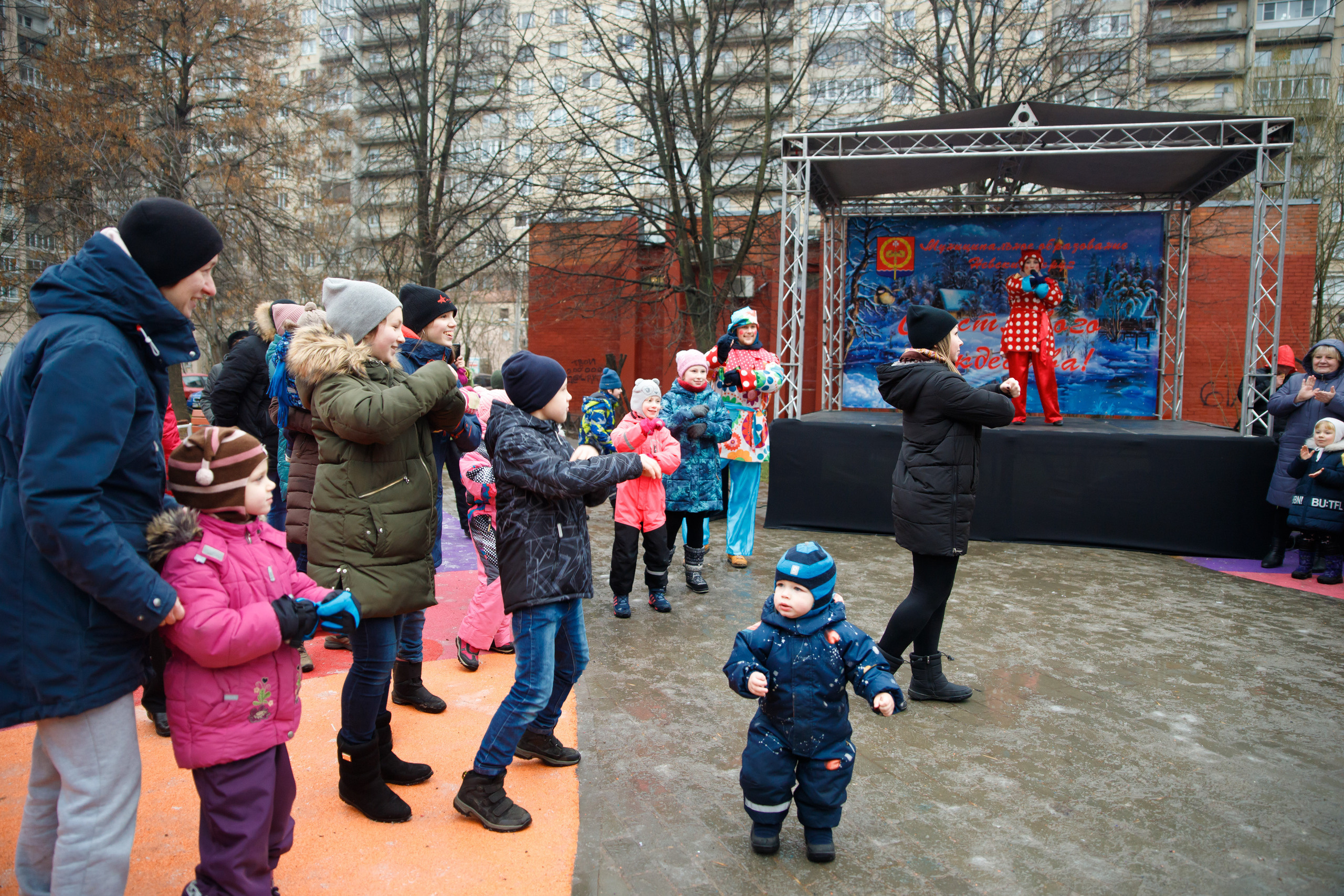 Встреча Рождества в Невском р-не г. СПб. Портретный и репортажный фотограф Марина Кузьмина