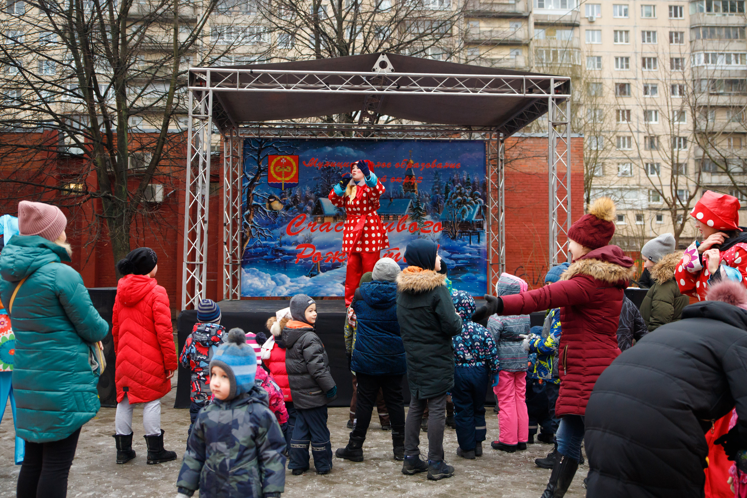 Встреча Рождества в Невском р-не г. СПб. Портретный и репортажный фотограф Марина Кузьмина