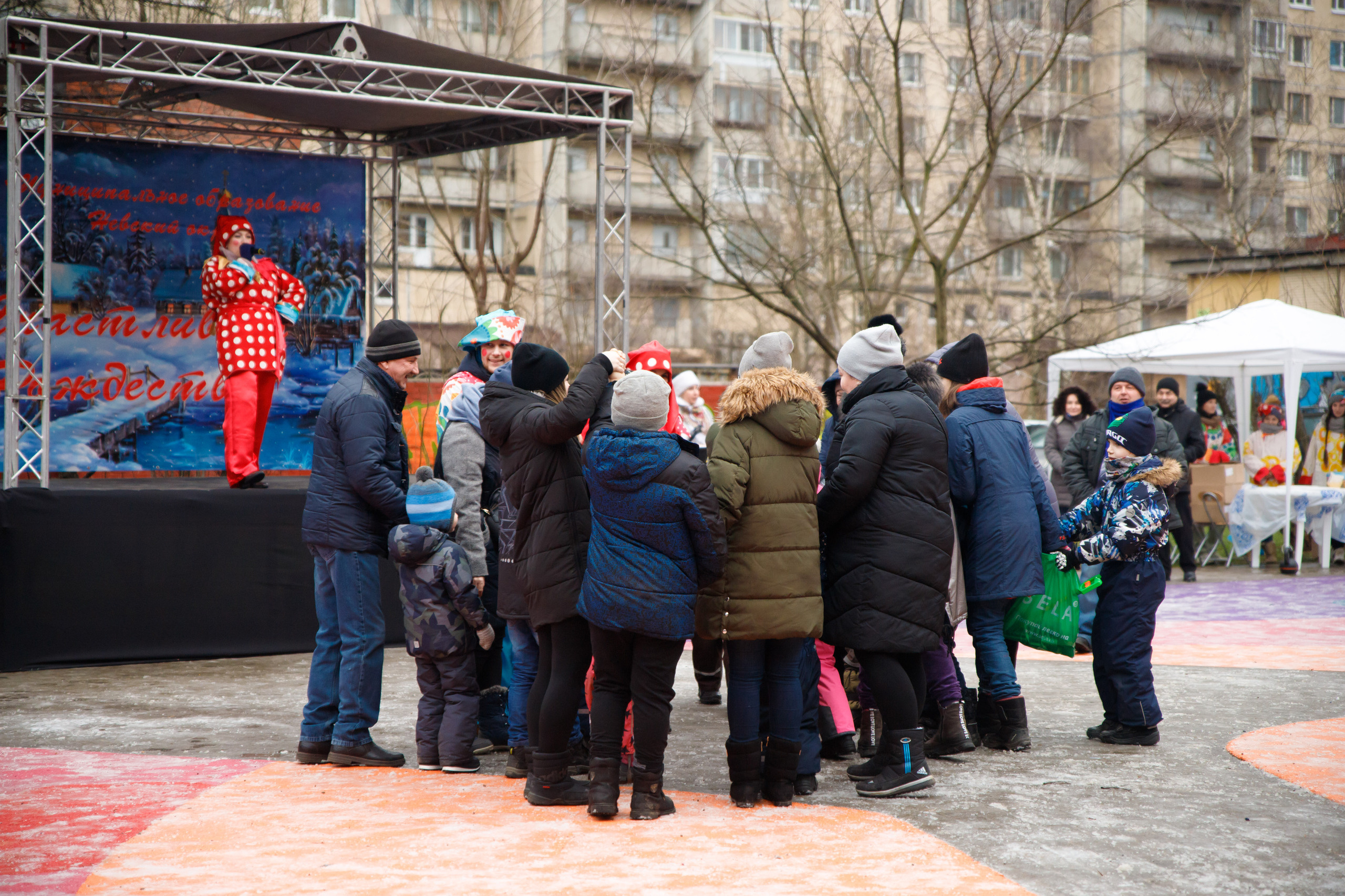 Встреча Рождества в Невском р-не г. СПб. Портретный и репортажный фотограф Марина Кузьмина