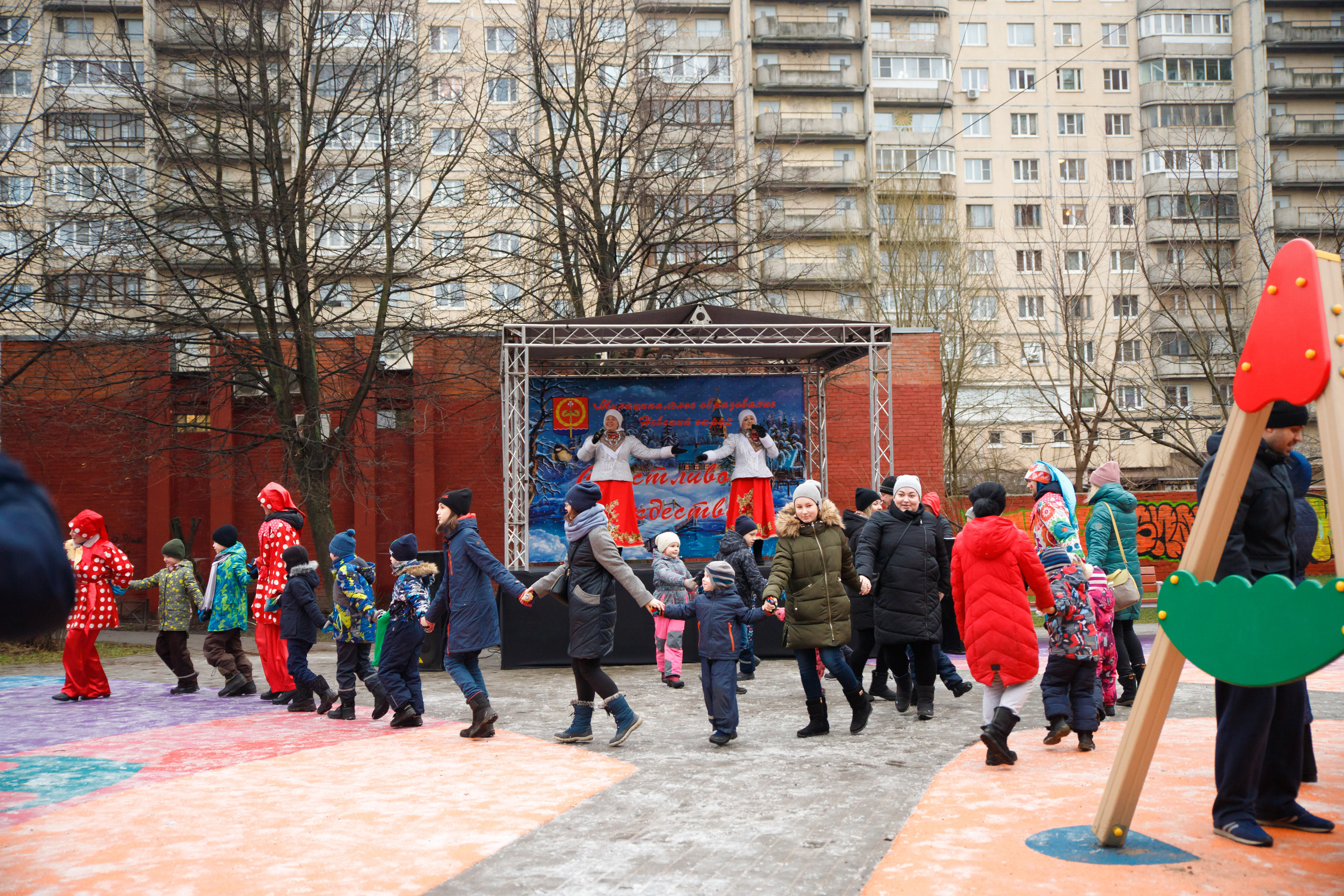 Встреча Рождества в Невском р-не г. СПб. Портретный и репортажный фотограф Марина Кузьмина