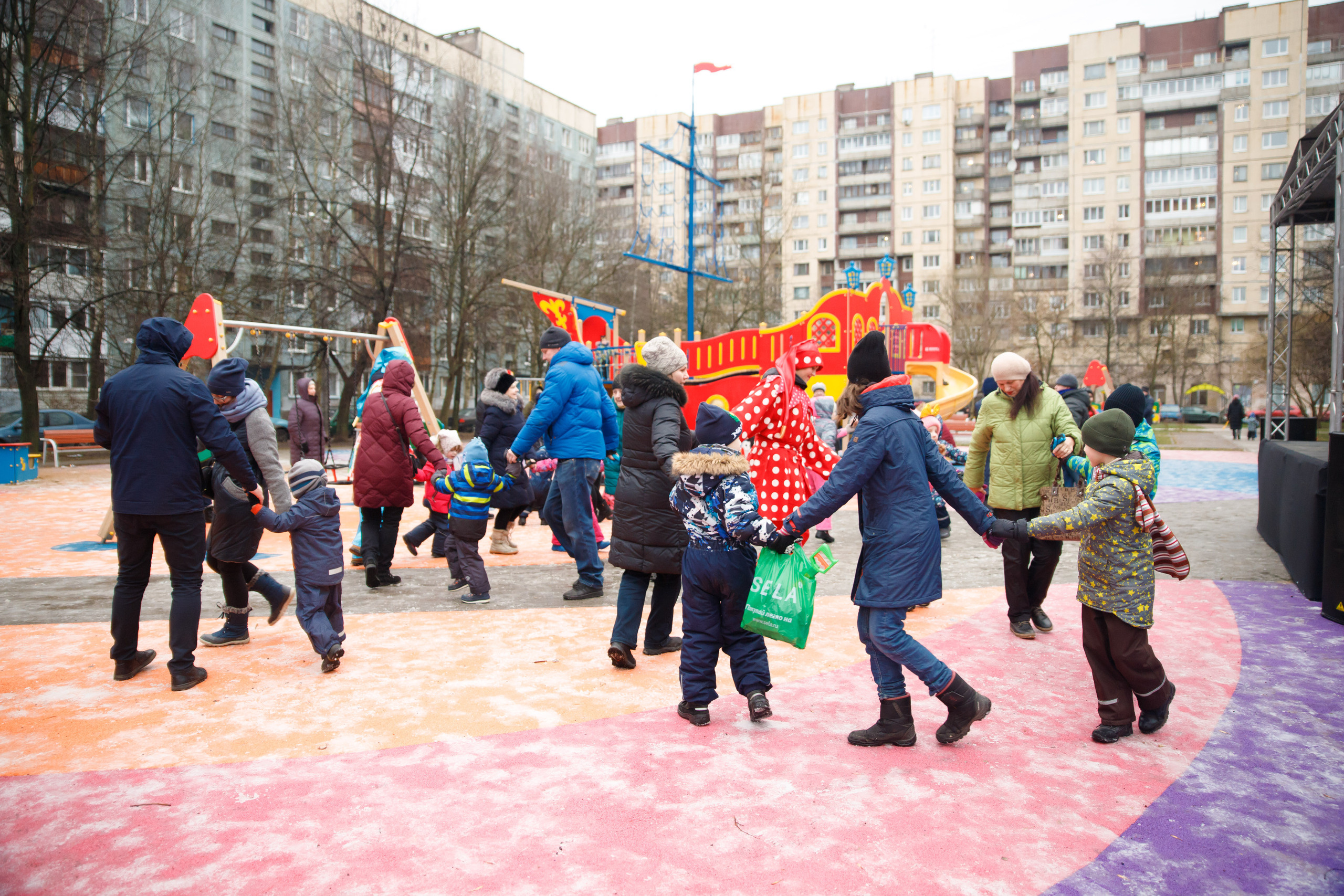 Встреча Рождества в Невском р-не г. СПб. Портретный и репортажный фотограф Марина Кузьмина