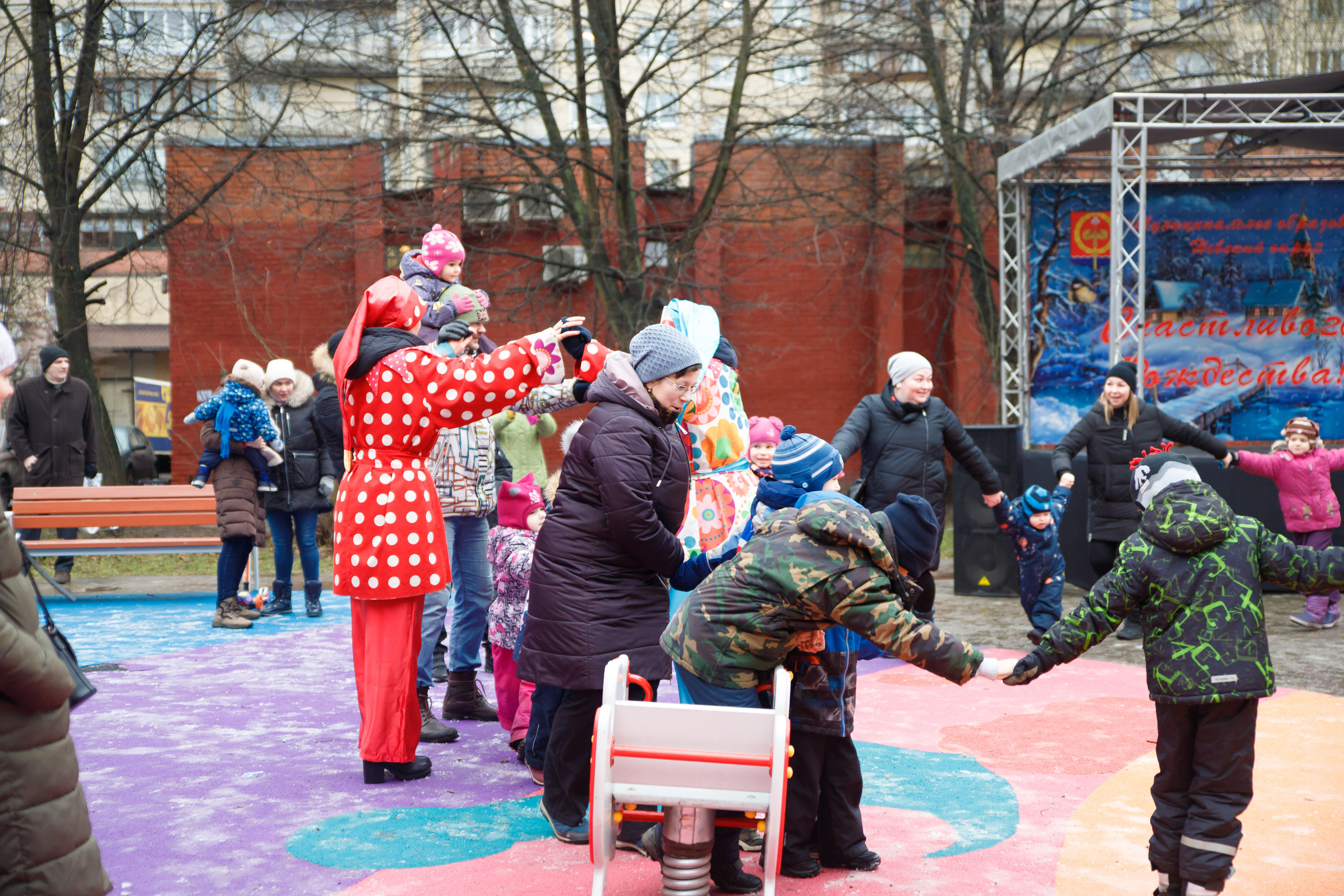 Встреча Рождества в Невском р-не г. СПб. Портретный и репортажный фотограф Марина Кузьмина