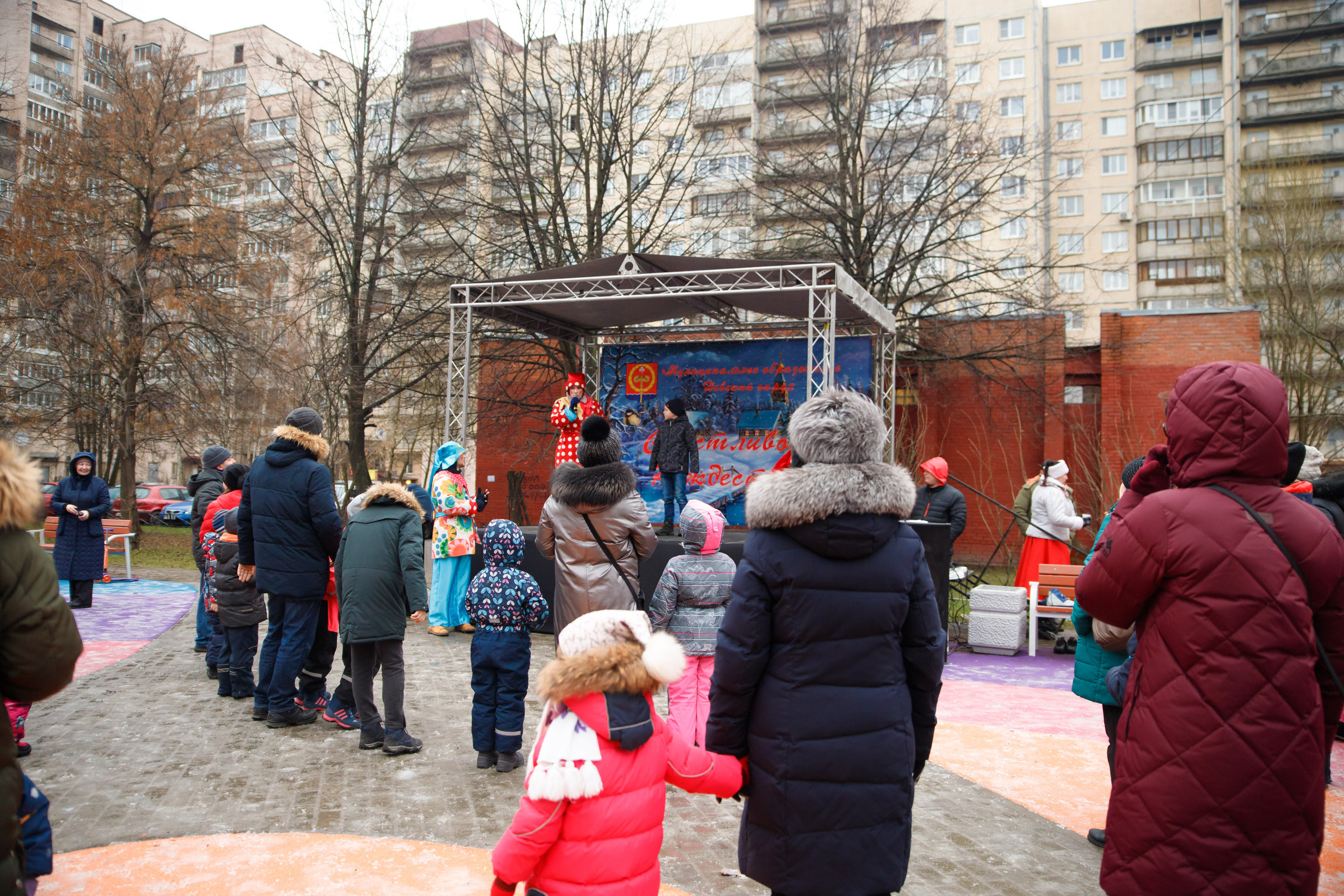Встреча Рождества в Невском р-не г. СПб. Портретный и репортажный фотограф Марина Кузьмина