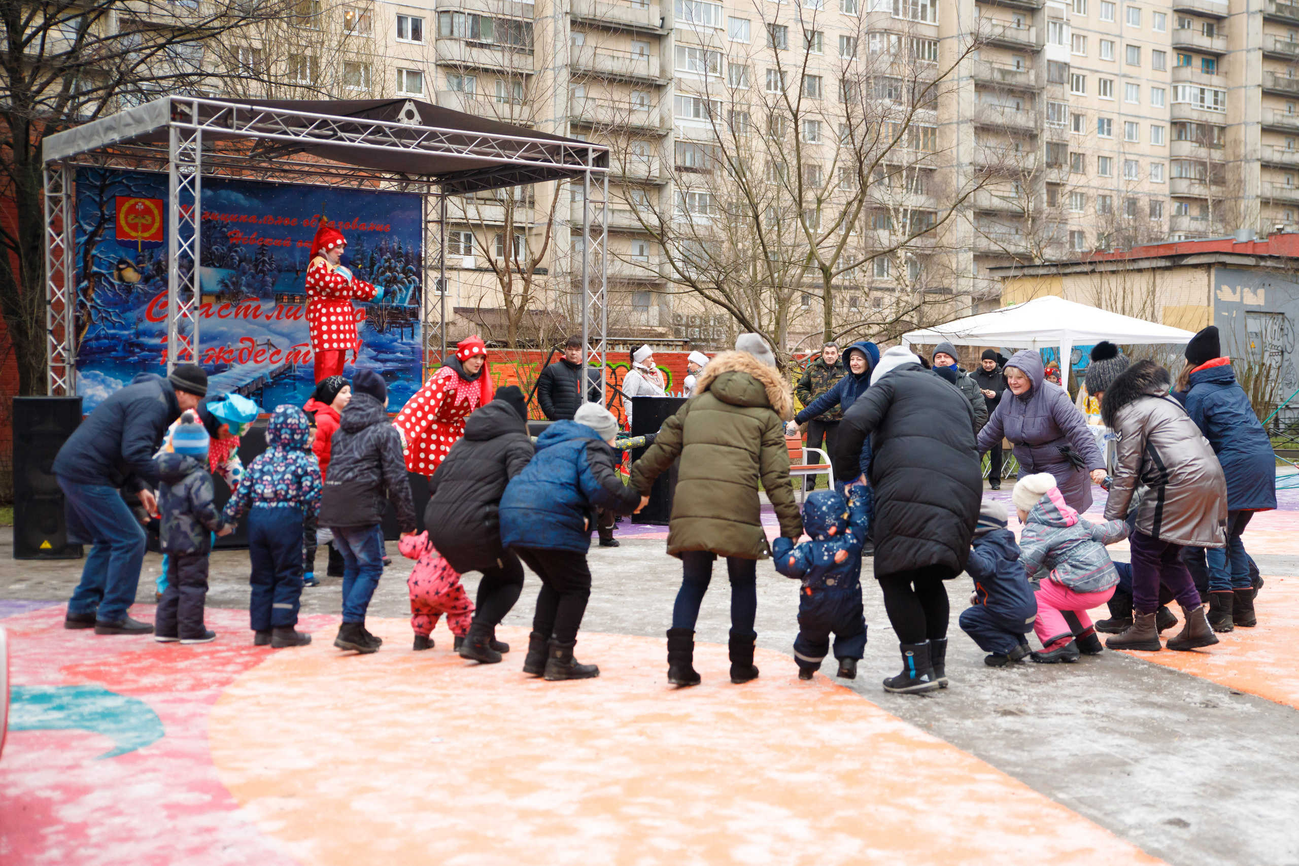 Встреча Рождества в Невском р-не г. СПб. Портретный и репортажный фотограф Марина Кузьмина