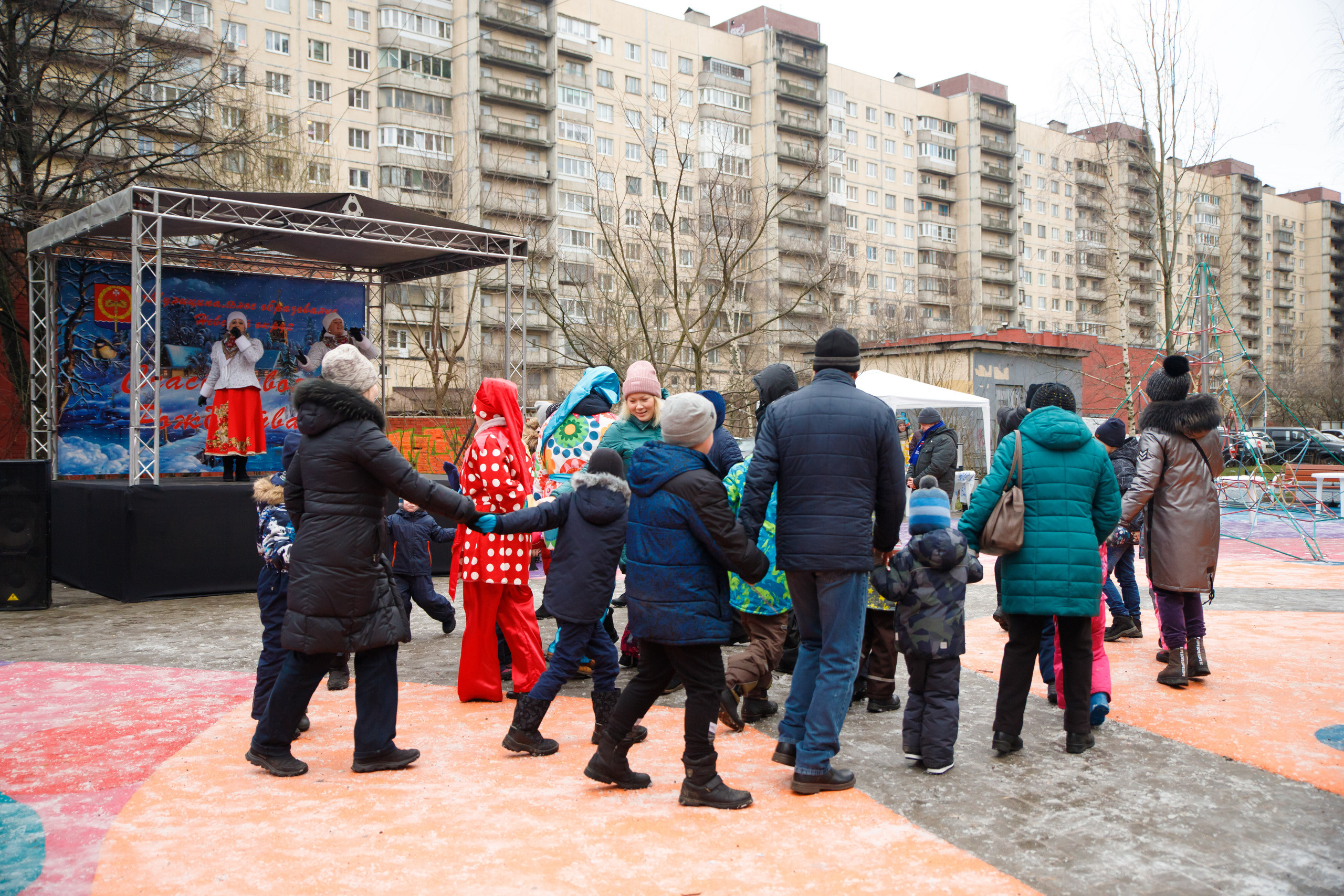 Встреча Рождества в Невском р-не г. СПб. Портретный и репортажный фотограф Марина Кузьмина