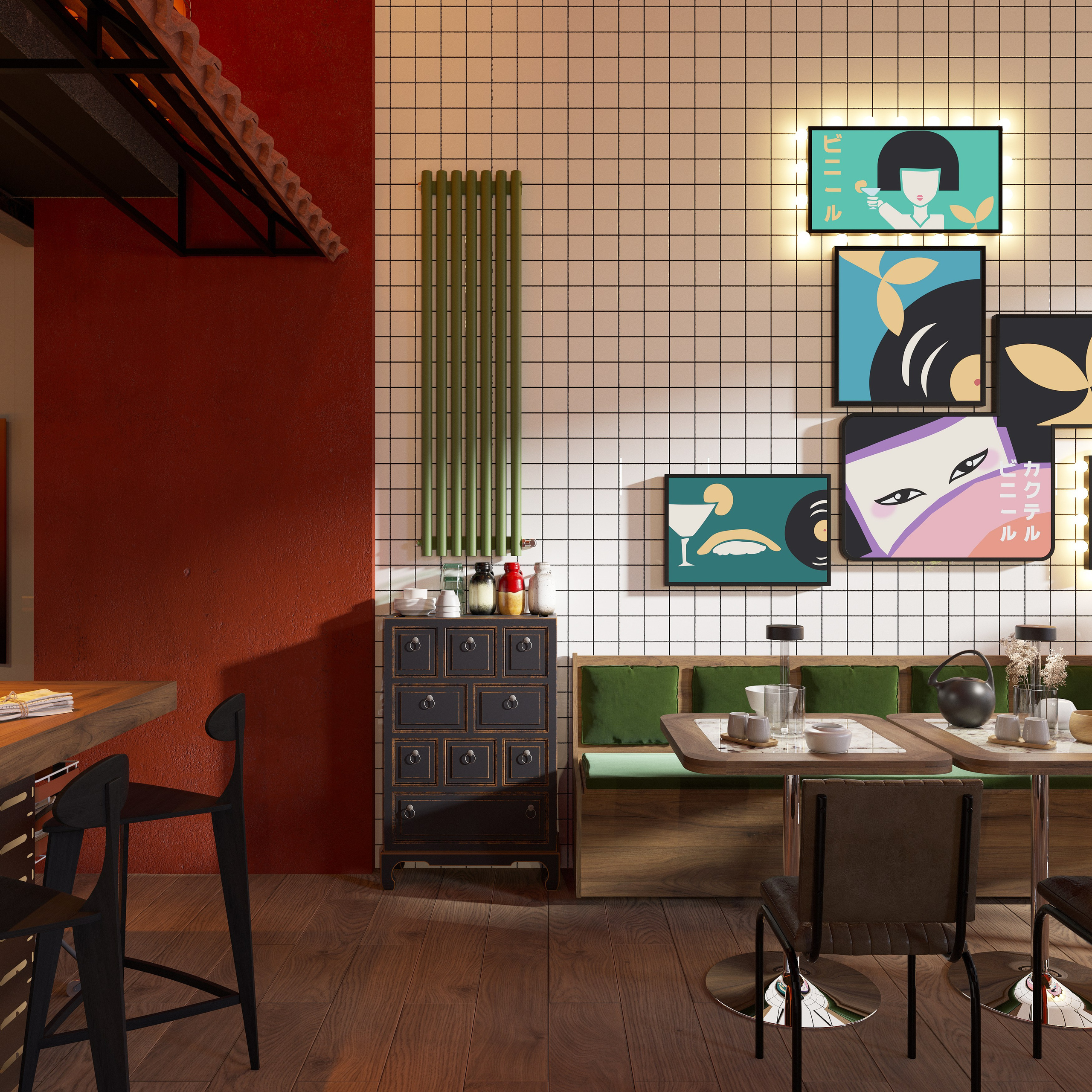 Ресторан «РУСАЛОЧКА». 3Д Визуализация Интерьера и Архитектуры