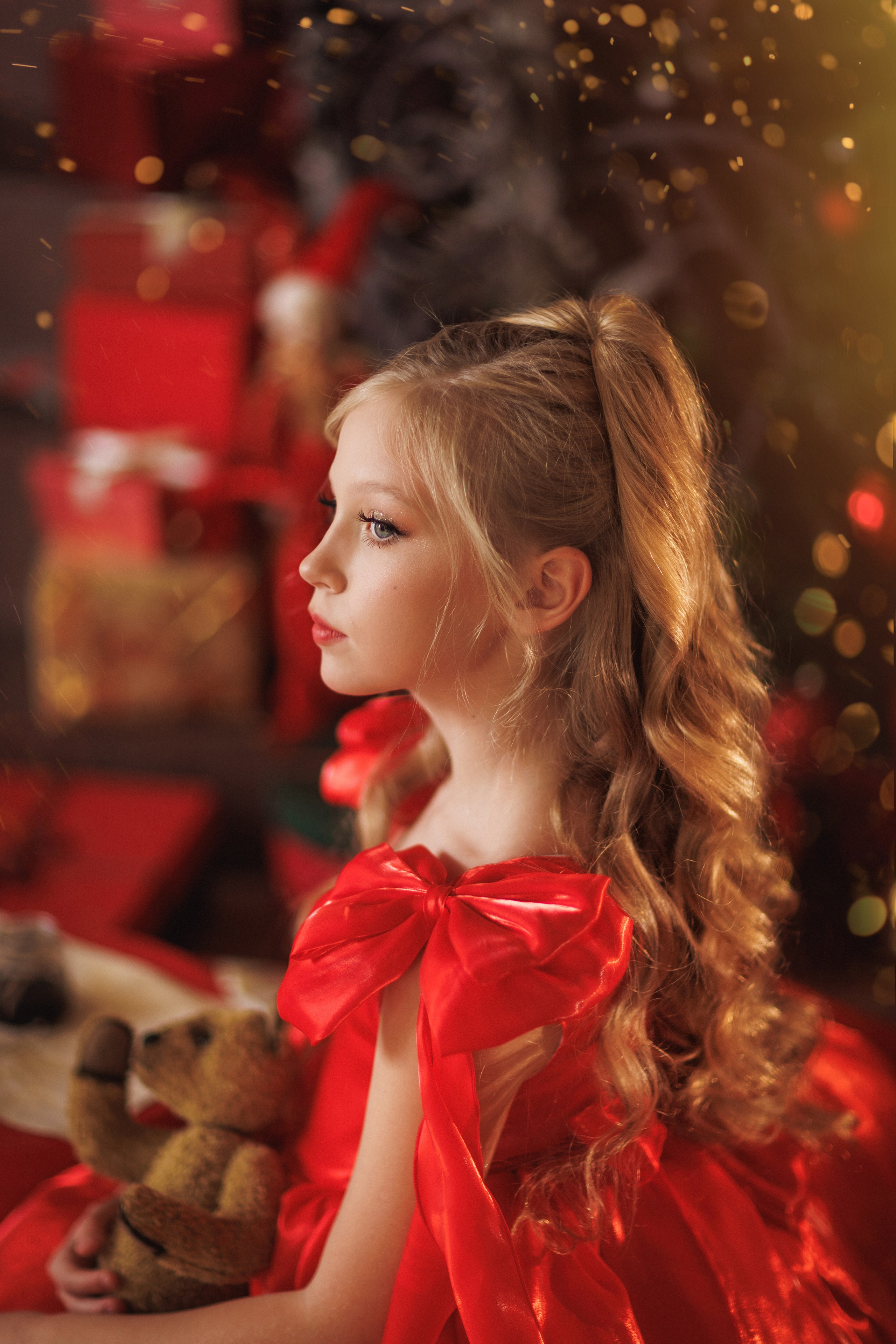 Сказочная новогодняя фотосессия с Сантой, в фотостудии в города Краснодара. Семейный и детский фотограф в Краснодаре Анна Трашкова